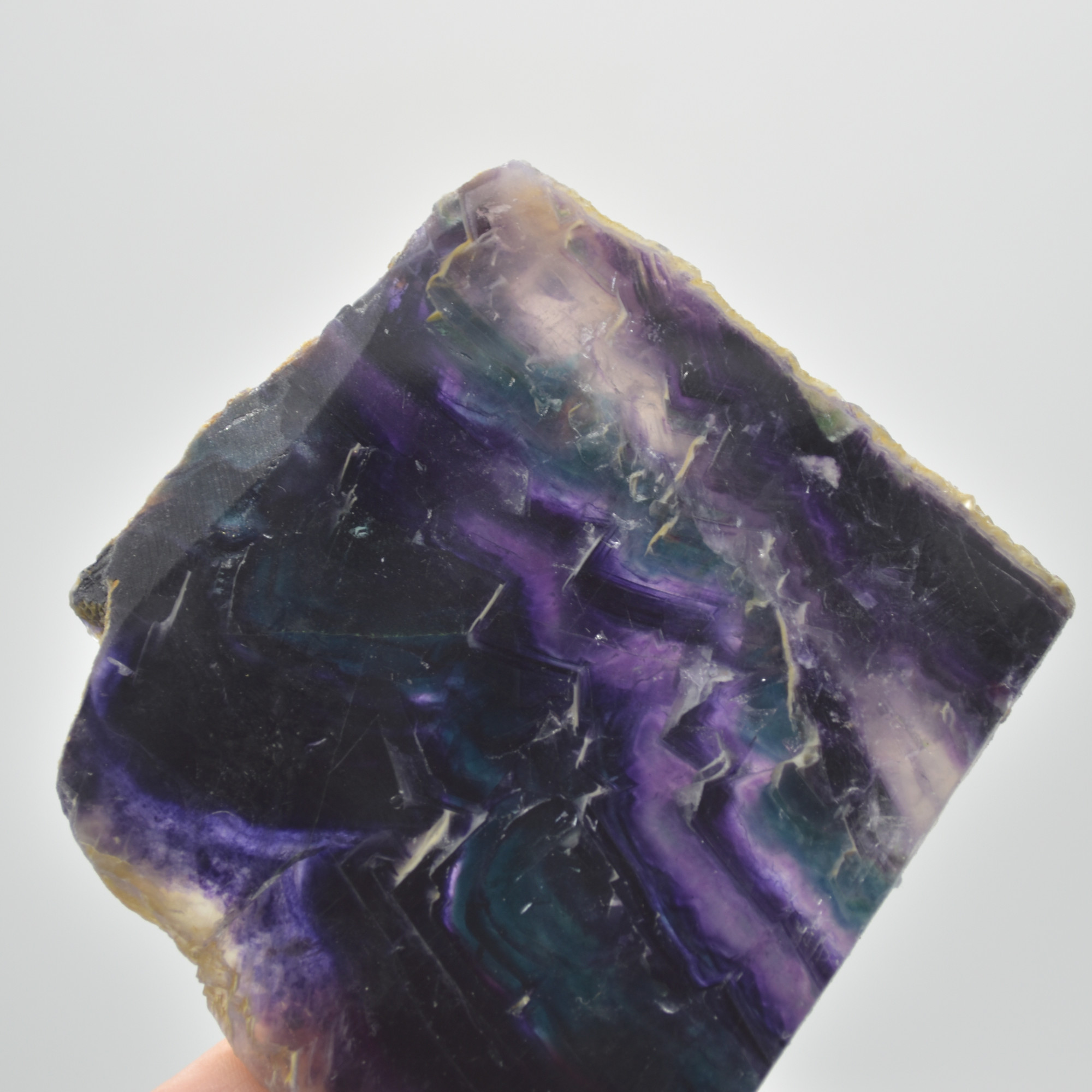 Rainbow Fluorite Freeform Slice - 271 grams - #12 - Image 3