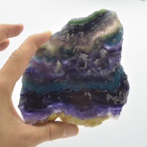 Rainbow Fluorite Freeform Slice - 459 grams - #16