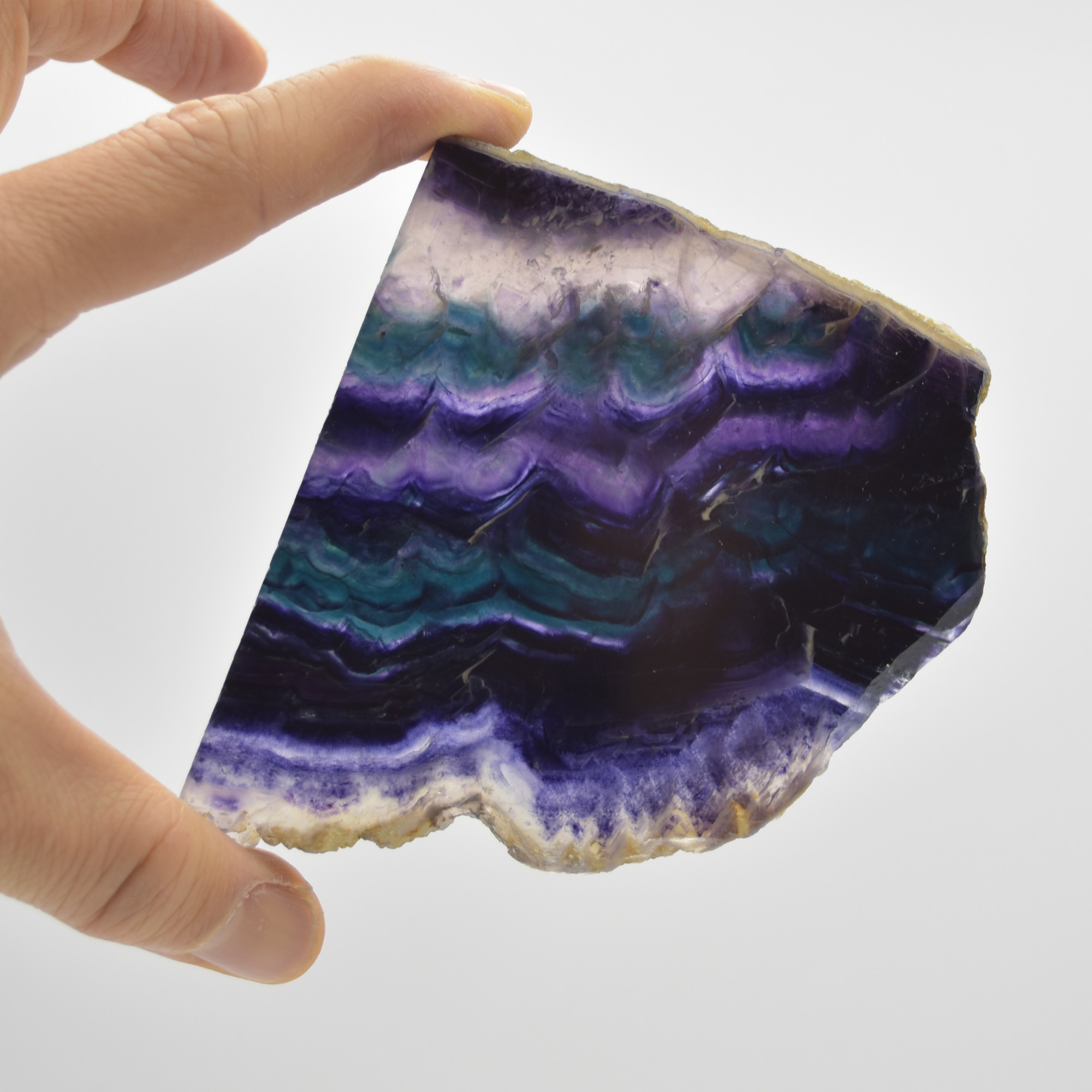 Rainbow Fluorite Freeform Slice - 194 grams - #17 - Image 2