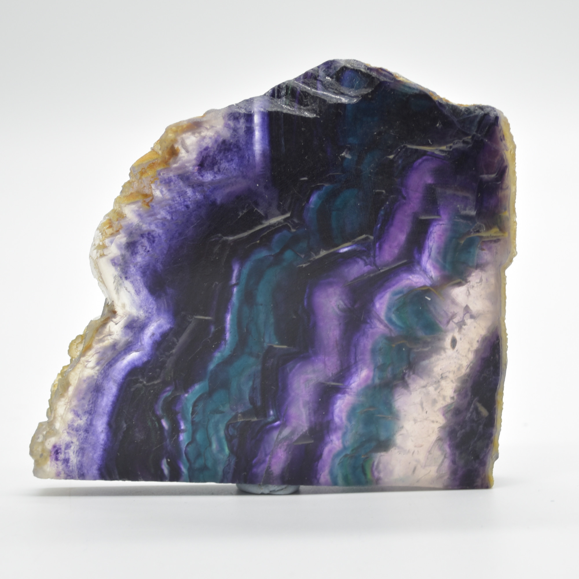 Rainbow Fluorite Freeform Slice - 194 grams - #17
