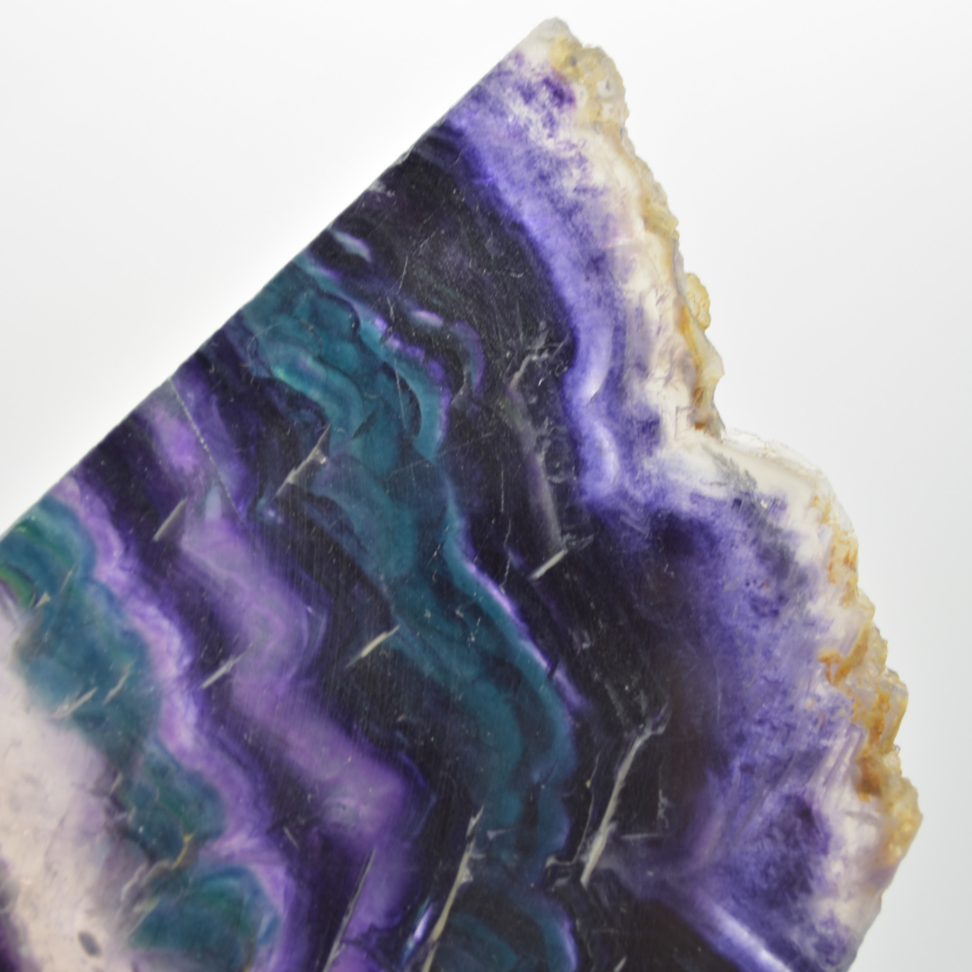 Rainbow Fluorite Freeform Slice - 194 grams - #17 - Image 4