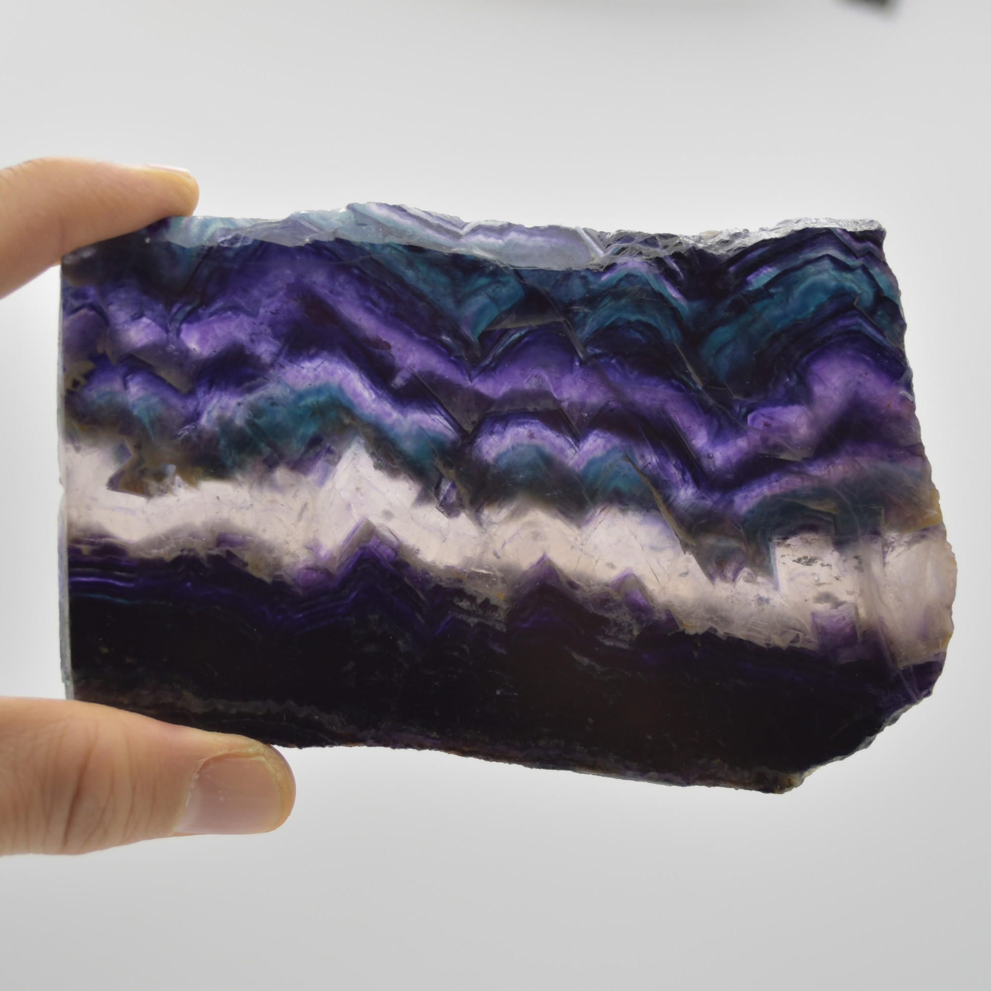 Rainbow Fluorite Freeform Slice - 215 grams - #20 - Image 2