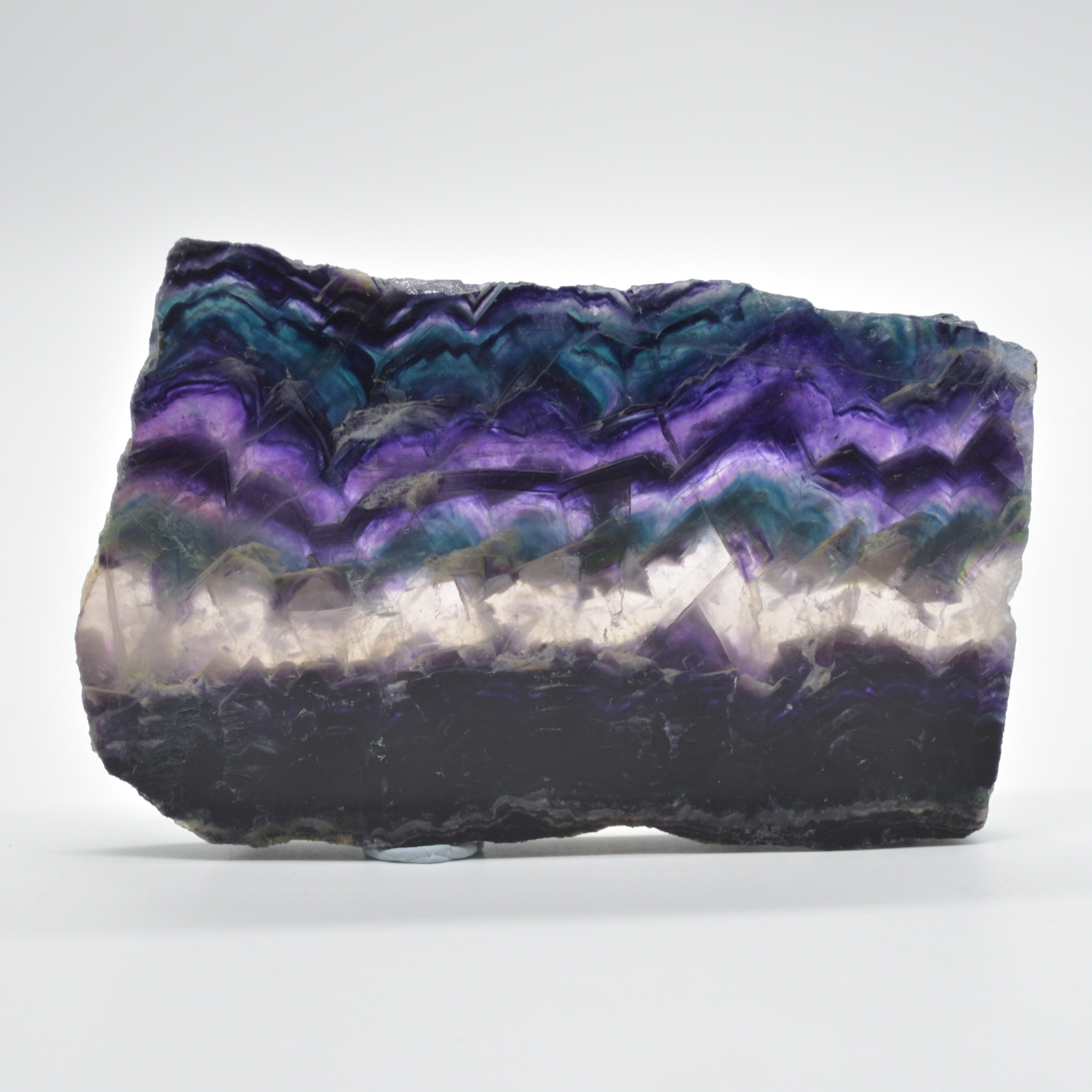 Rainbow Fluorite Freeform Slice - 215 grams - #20