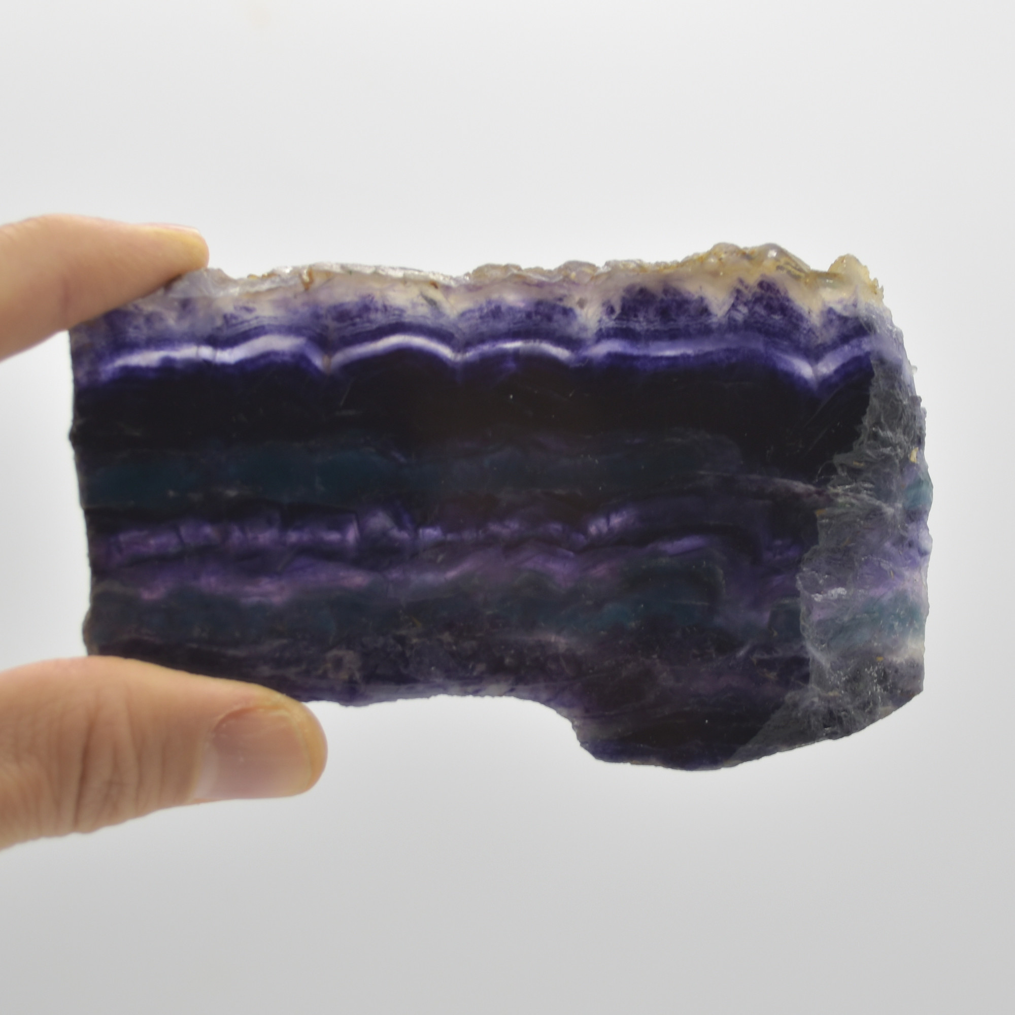 Rainbow Fluorite Freeform Slice - 202 grams - #22 - Image 2