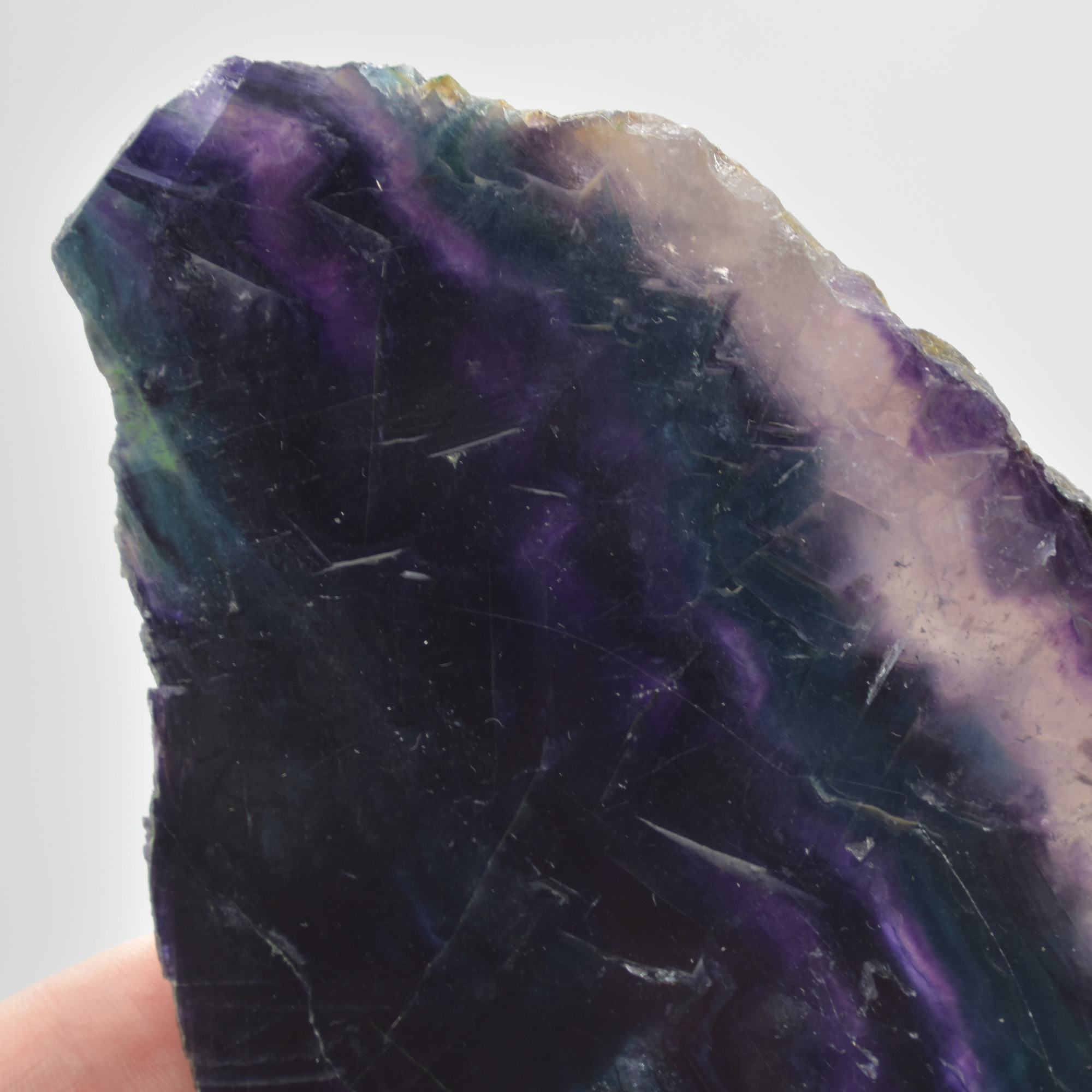 Rainbow Fluorite Freeform Slice - 356 grams - #23 - Image 3
