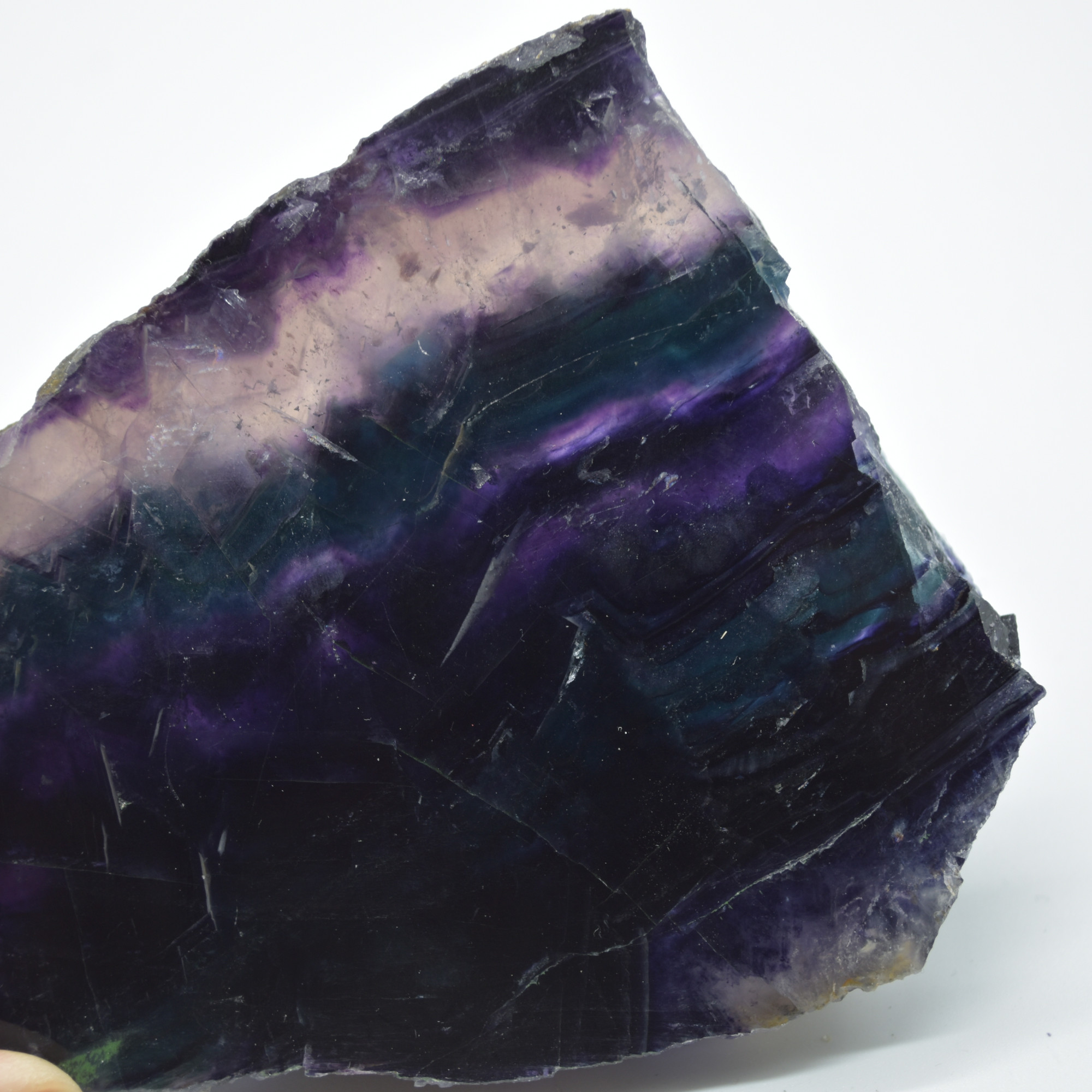 Rainbow Fluorite Freeform Slice - 356 grams - #23 - Image 5