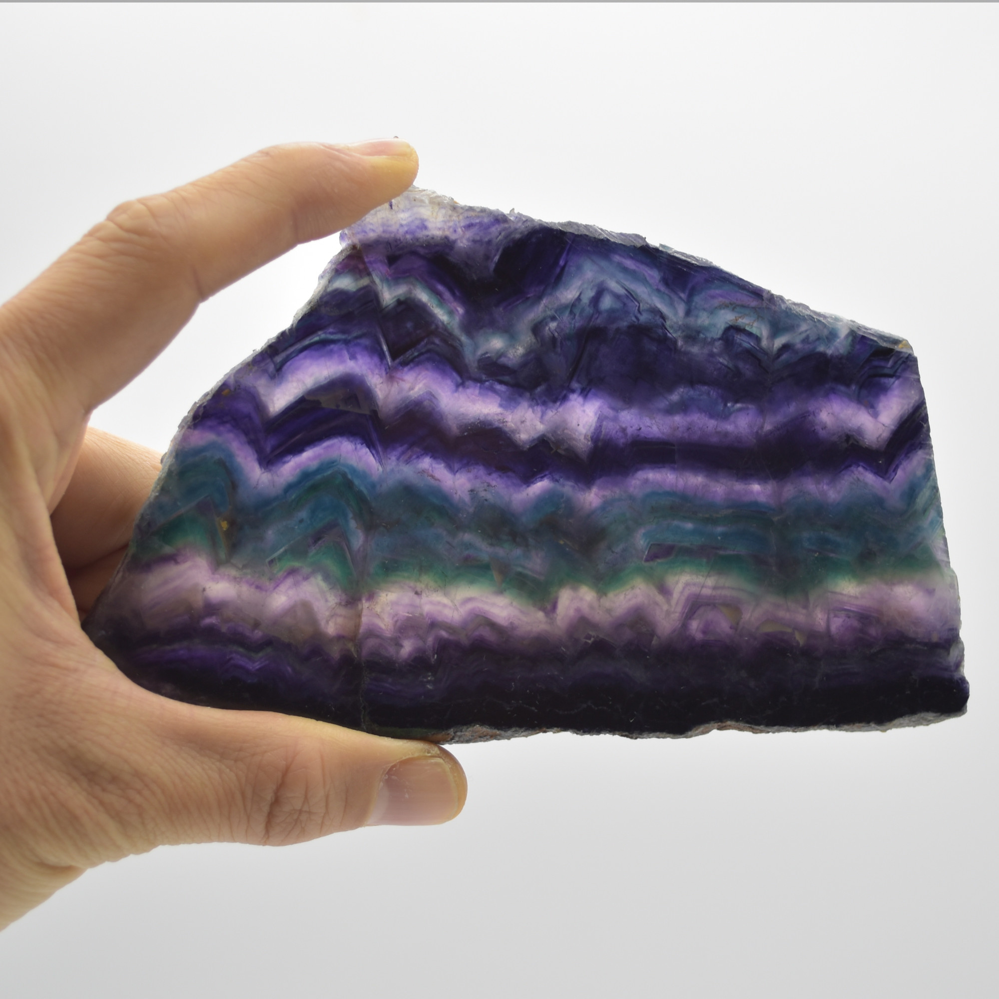 Rainbow Fluorite Freeform Slice - 276 grams - #27 - Image 2