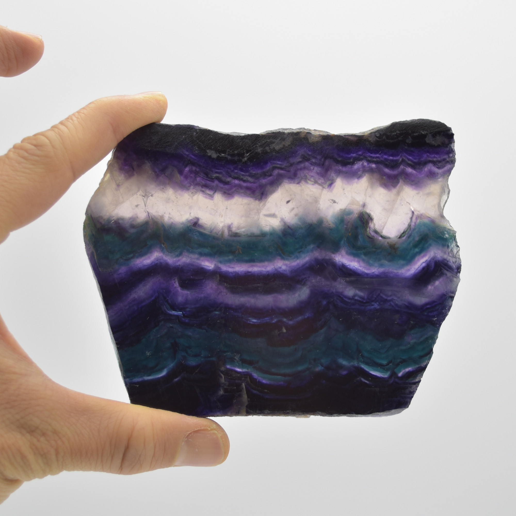 Rainbow Fluorite Freeform Slice - 262 grams - #28 - Image 2