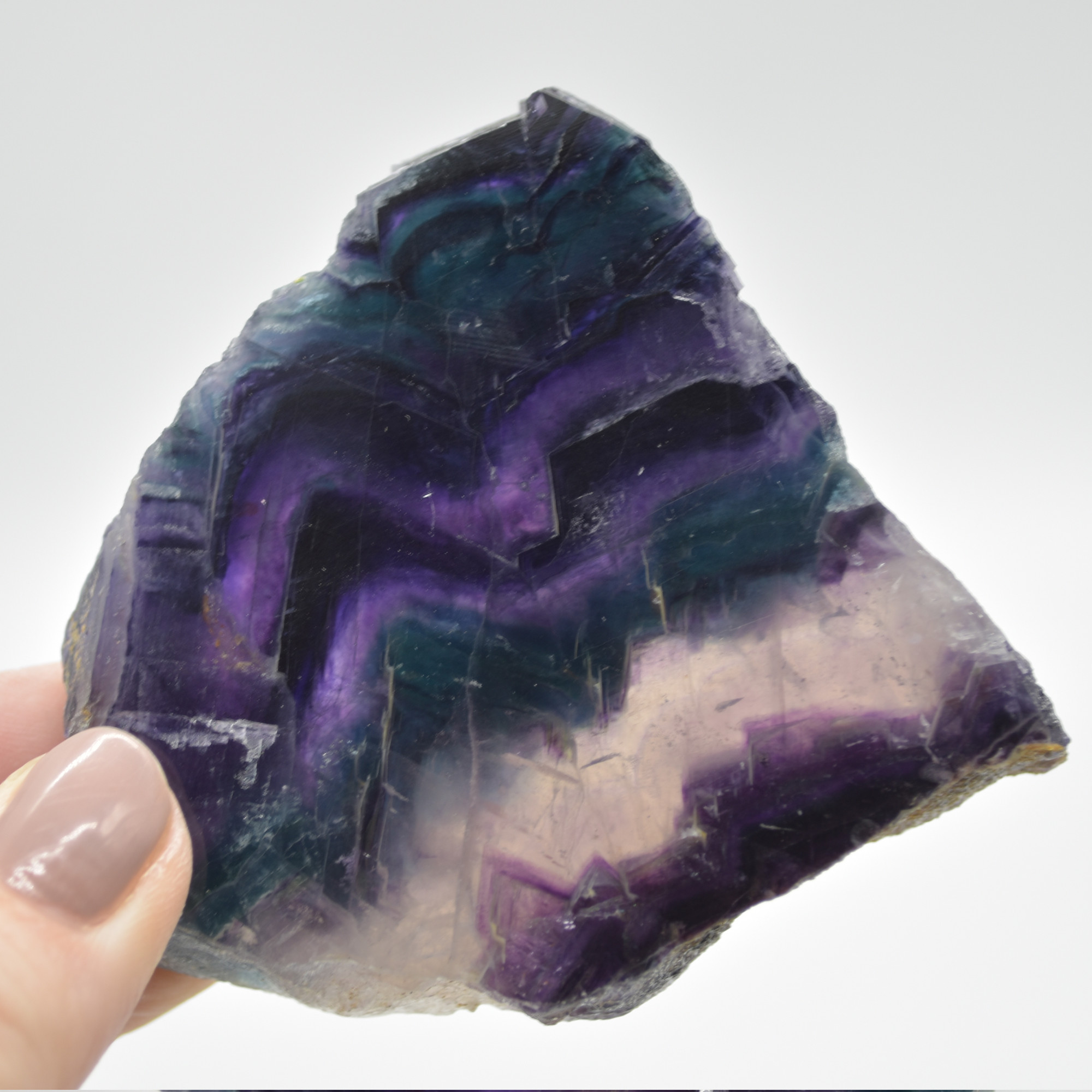 Rainbow Fluorite Freeform Slice - 153 grams - #29 - Image 4