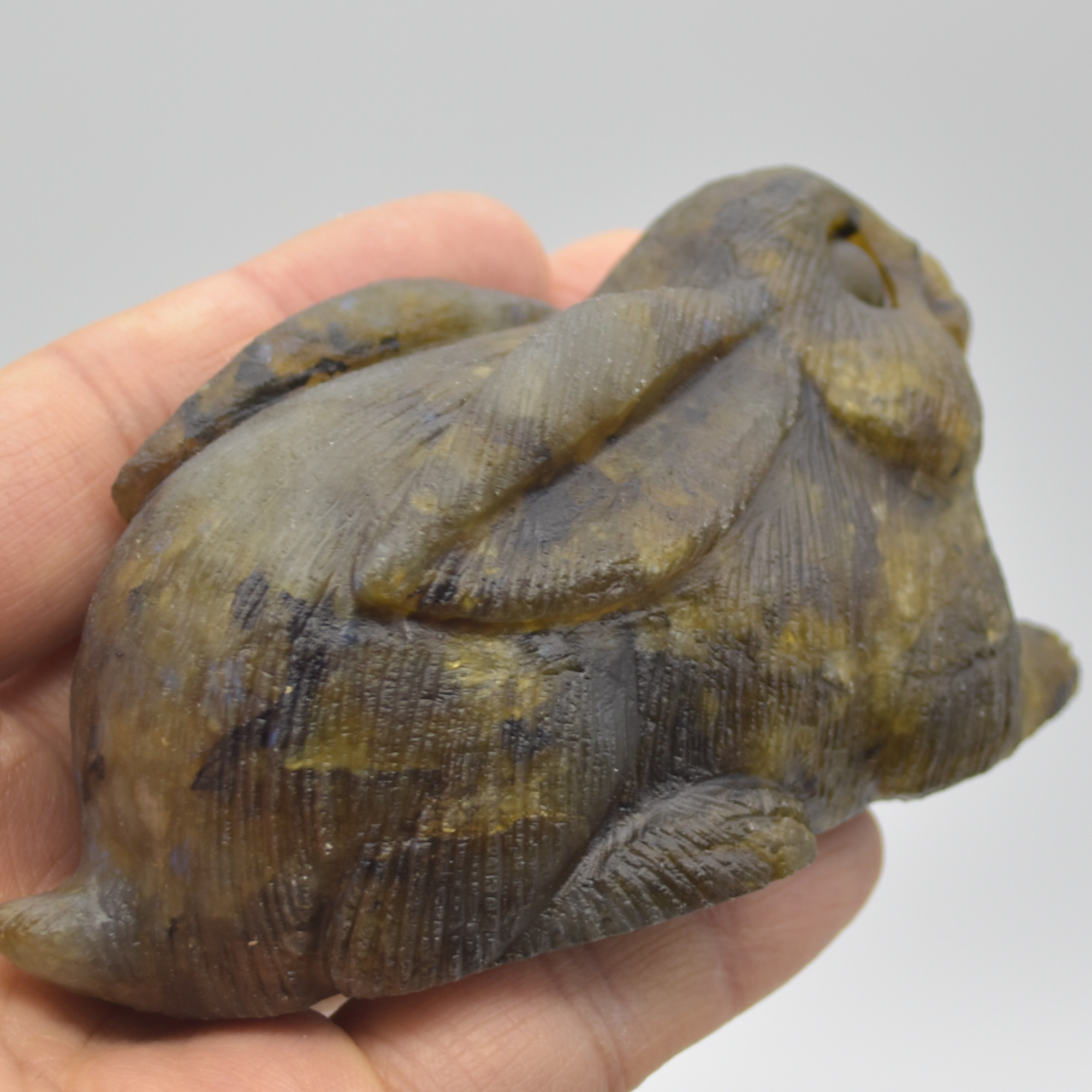 Labradorite Carved Rabbit - 9.5cm - 275 grams #01 - Image 4