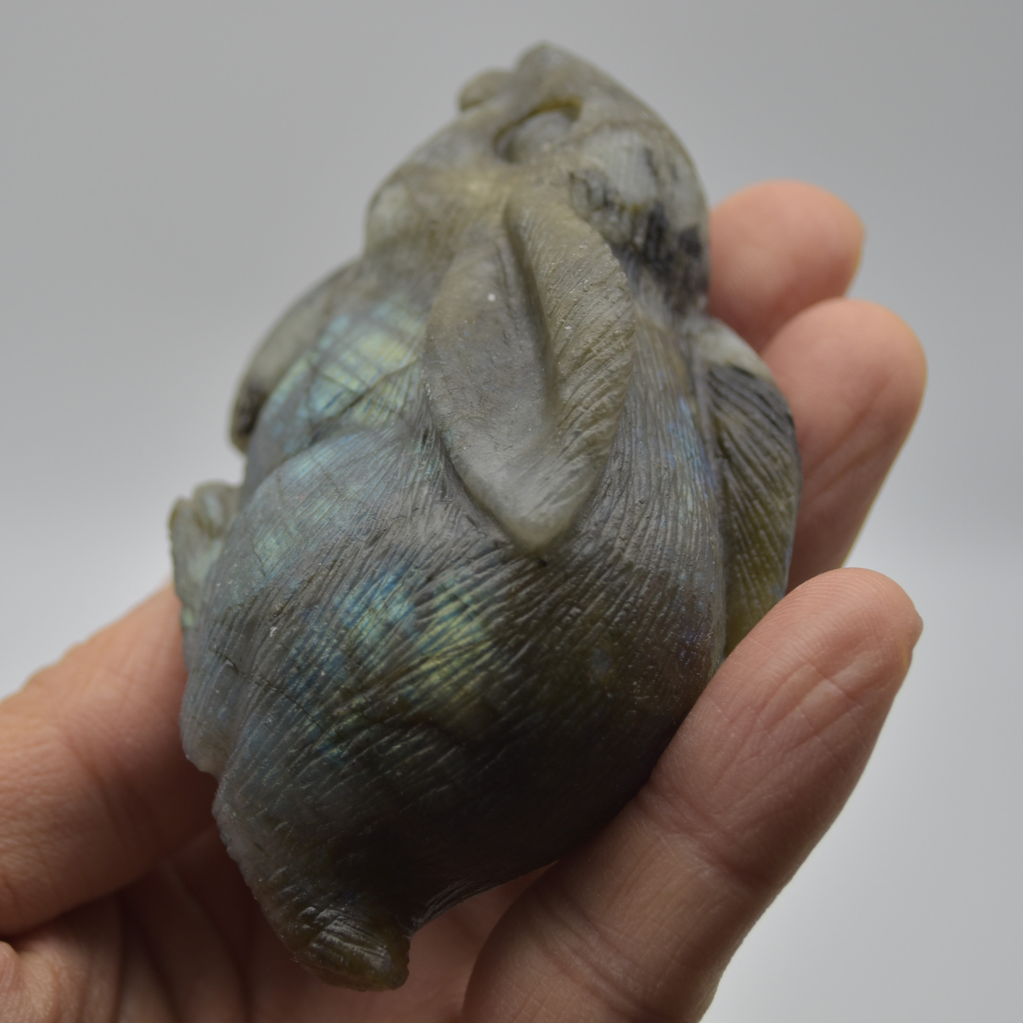 Labradorite Carved Rabbit - 8.5cm - 197 grams #04 - Image 4