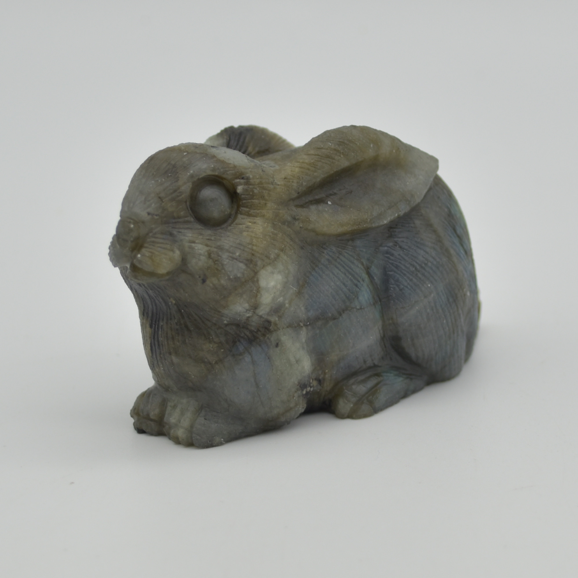 Labradorite Carved Rabbit - 8.5cm - 197 grams #04 - Image 5
