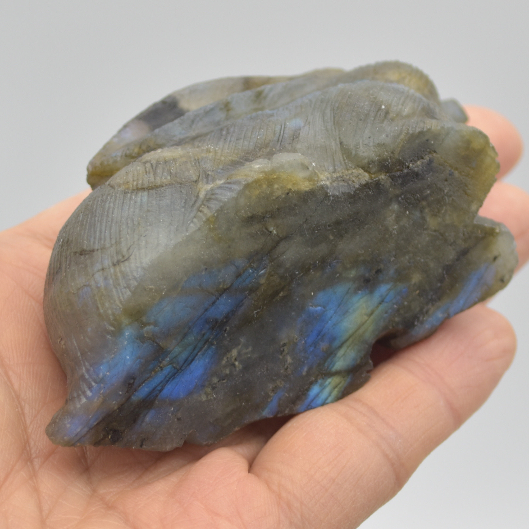 Labradorite Carved Rabbit - 9cm - 194 grams #08 - Image 4