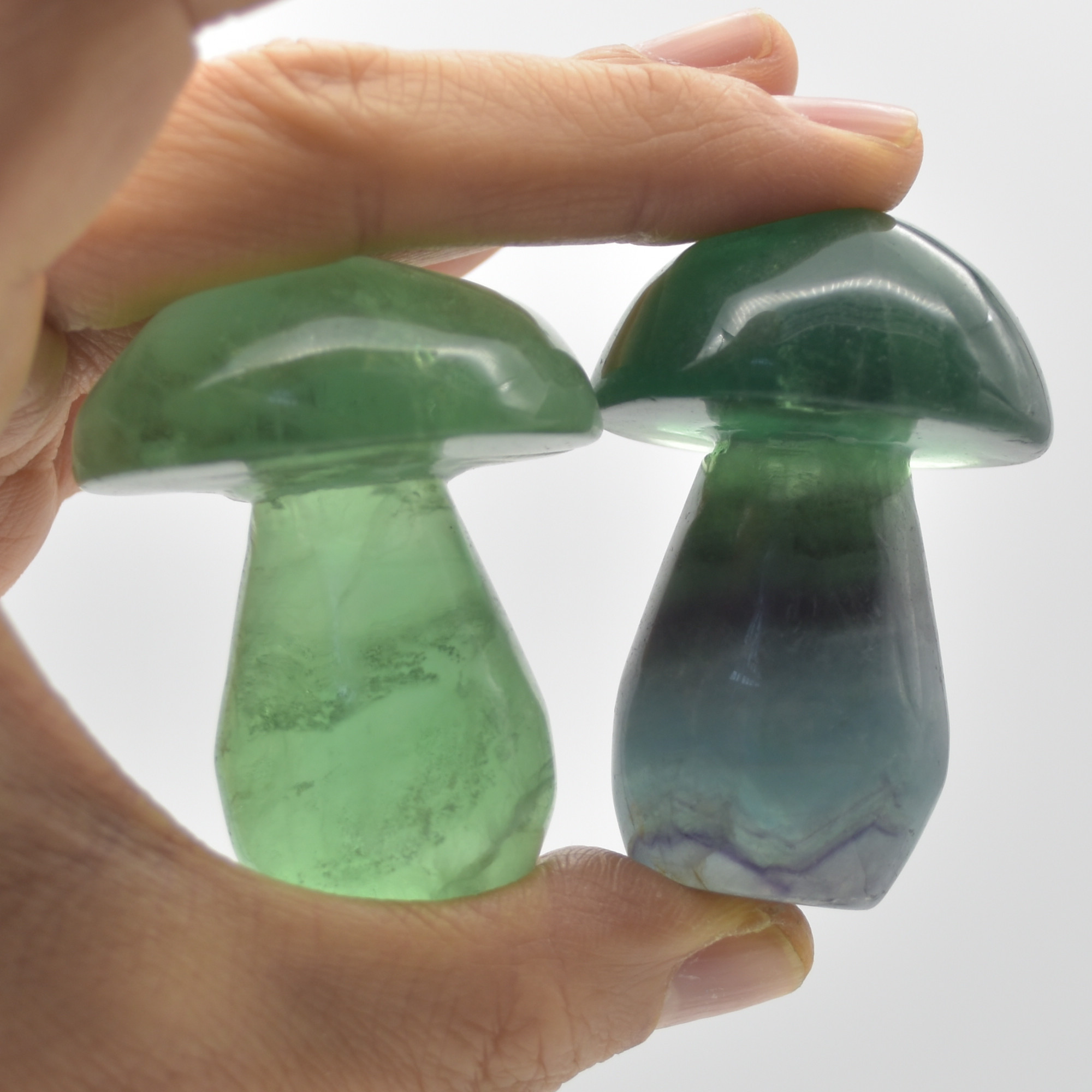 Rainbow Fluorite Crystal Mushroom - 5cm - 6.5cm - Image 10