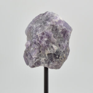 Raw Chevron Amethyst Specimen Rock with Stand - 143 grams #02