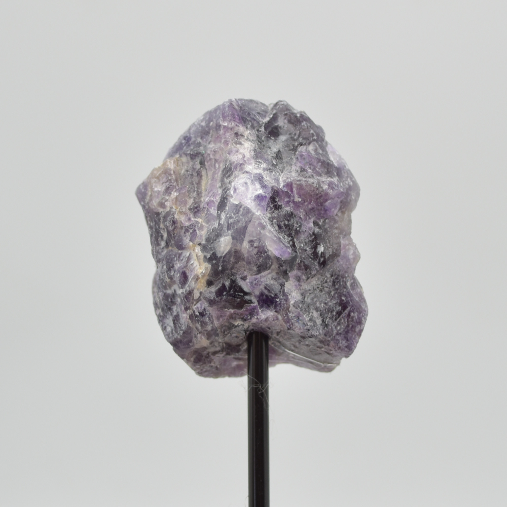 Raw Chevron Amethyst Specimen Rock with Stand - 143 grams #02 - Image 2