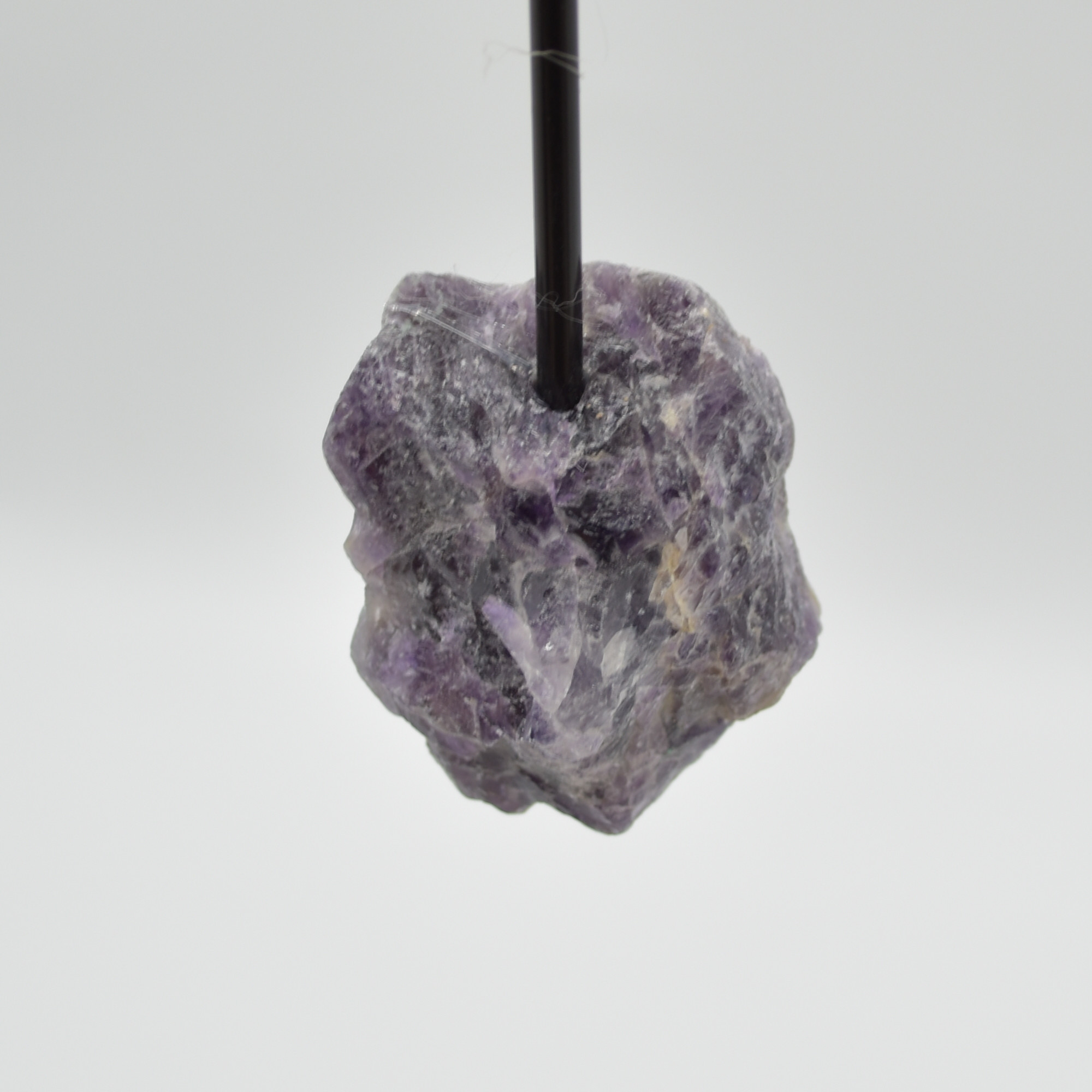 Raw Chevron Amethyst Specimen Rock with Stand - 143 grams #02 - Image 3