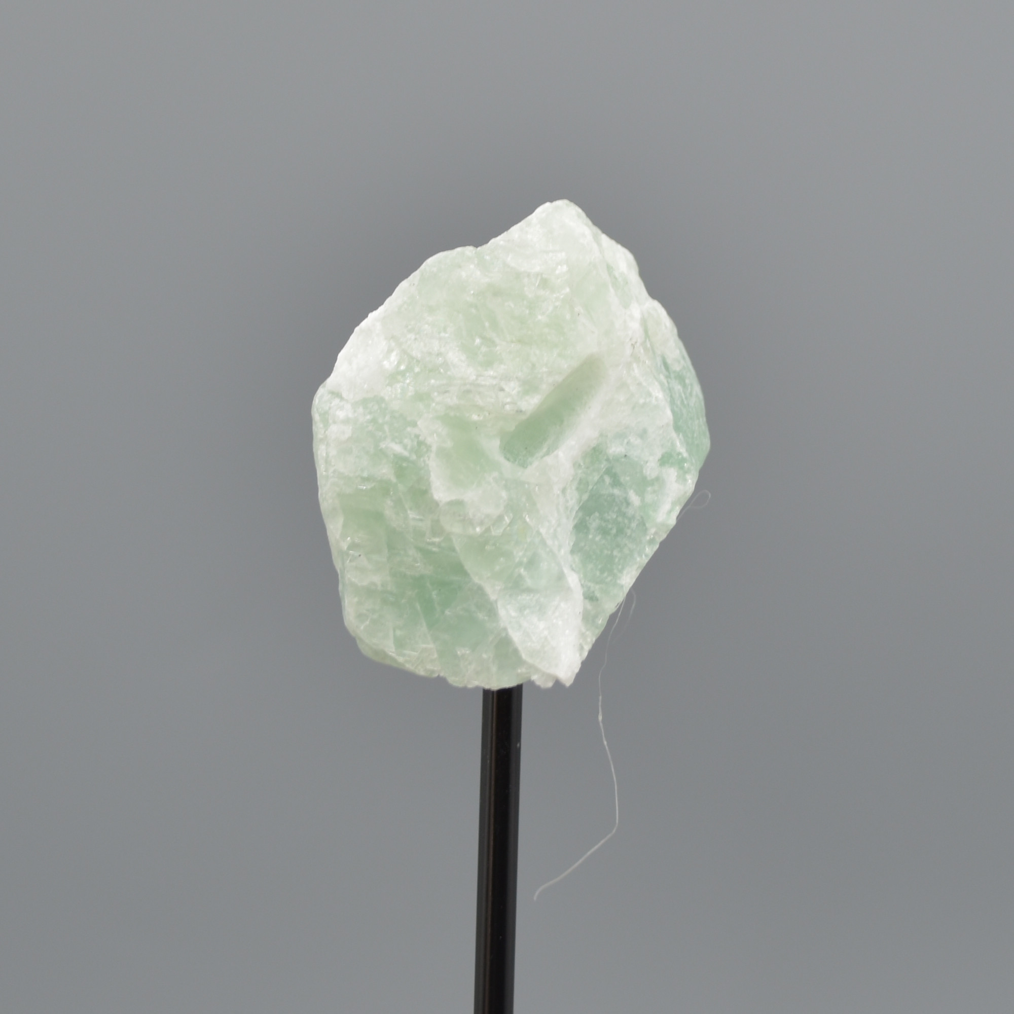 Raw Green Fluorite Specimen Rock with Stand - 83 grams #01