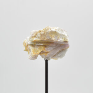 Raw Pink Tourmaline Specimen Rock with Stand - 185 grams #02