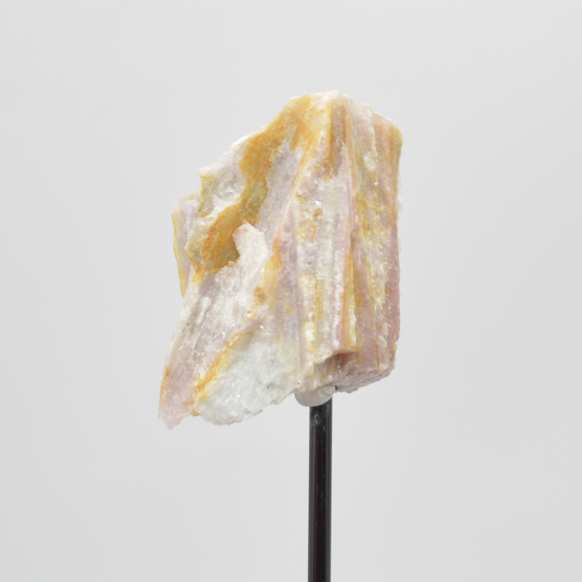 Raw Pink Tourmaline Specimen Rock with Stand - 150 grams #08