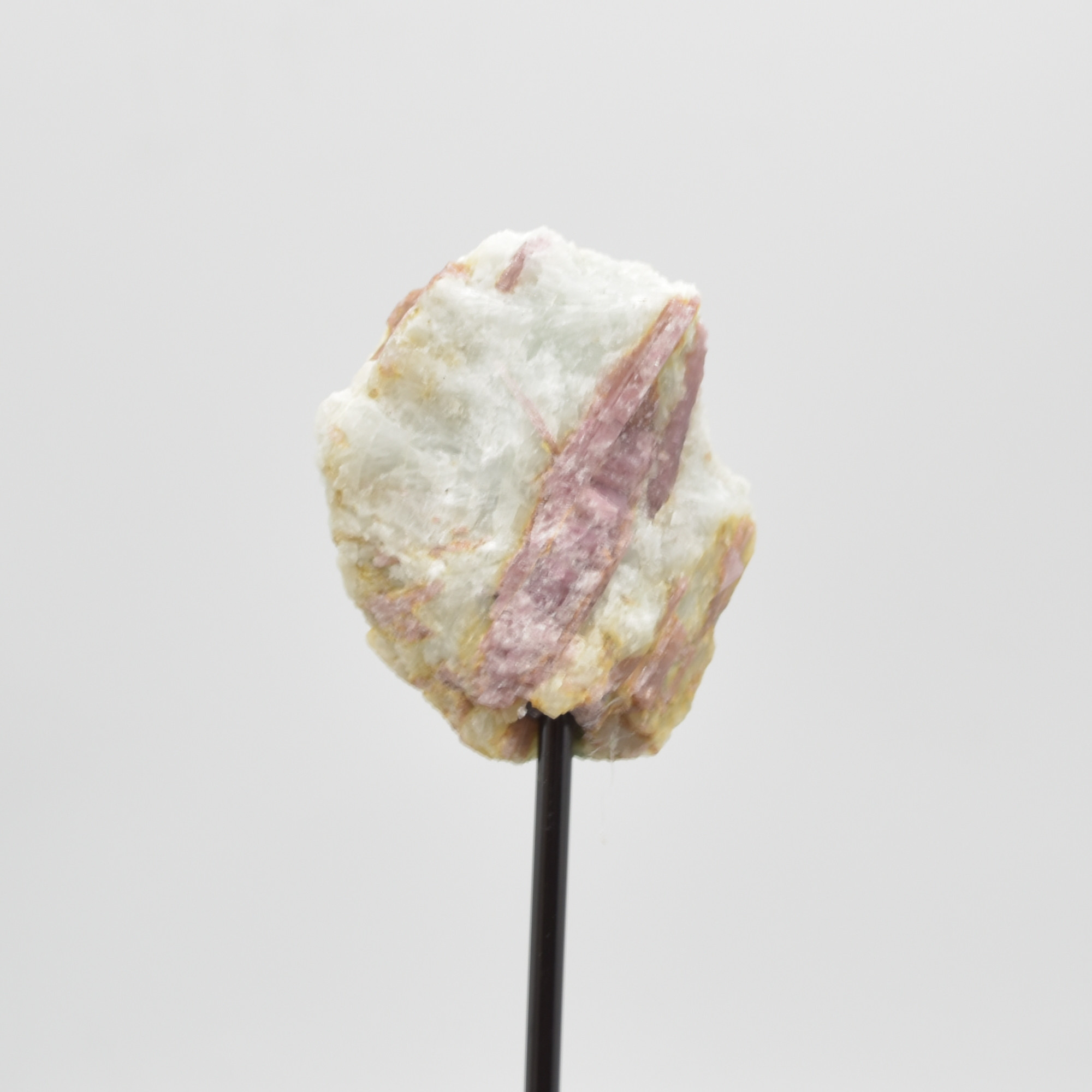 Raw Pink Tourmaline Specimen Rock with Stand - 164 grams #09 - Image 2