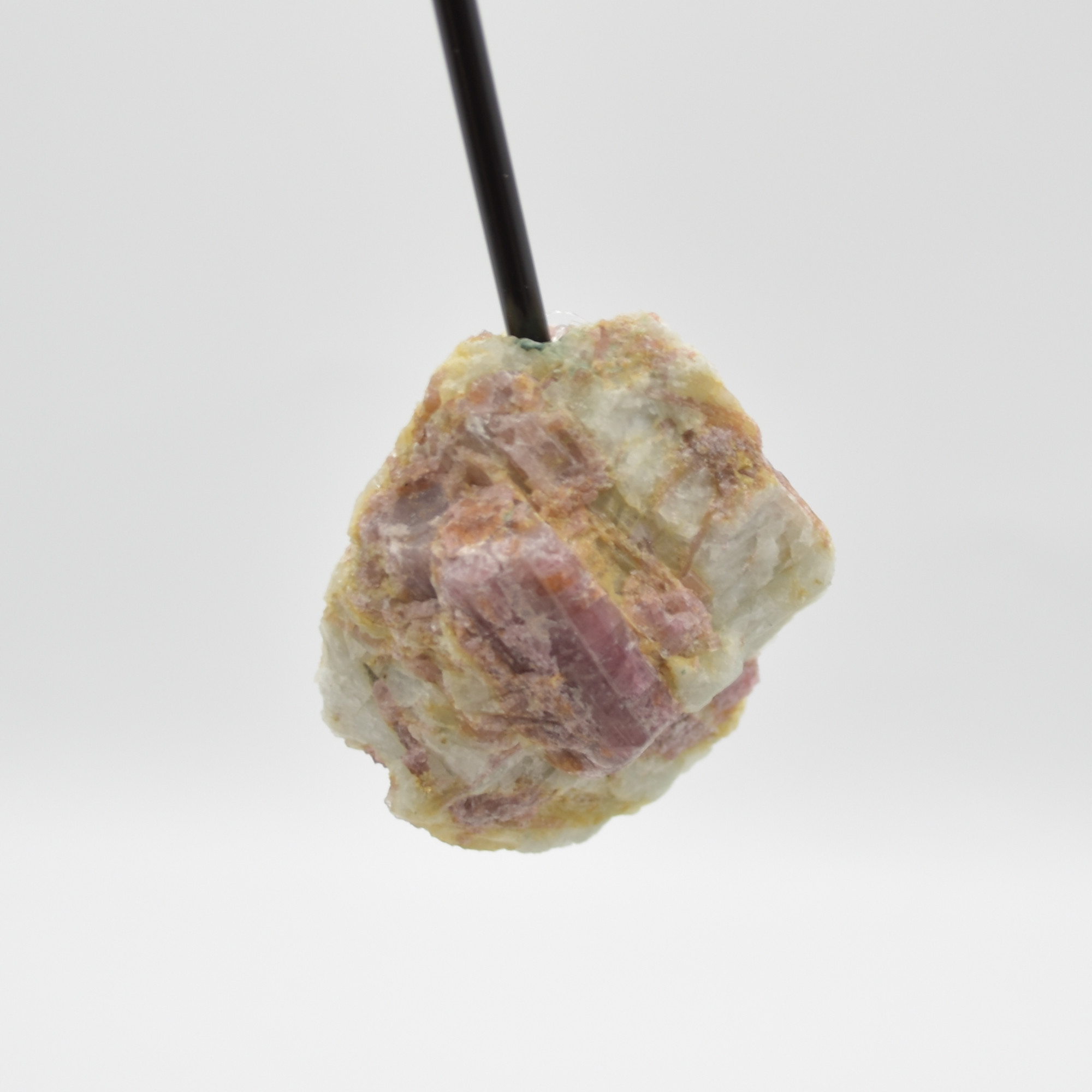 Raw Pink Tourmaline Specimen Rock with Stand - 164 grams #09 - Image 3