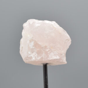 Raw Rose Quartz Specimen Rock with Stand - 113 grams #01