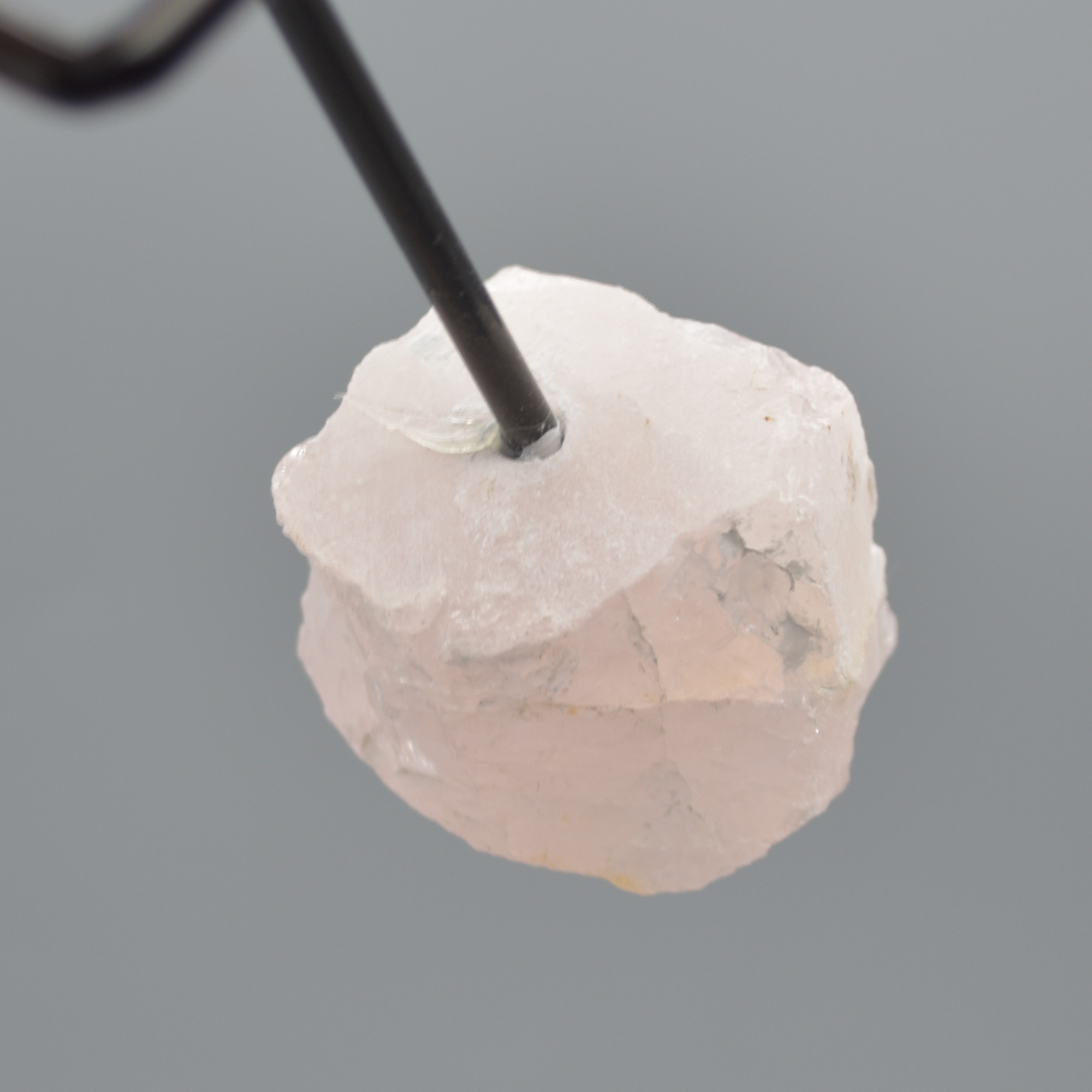 Raw Rose Quartz Specimen Rock with Stand - 113 grams #01 - Image 2