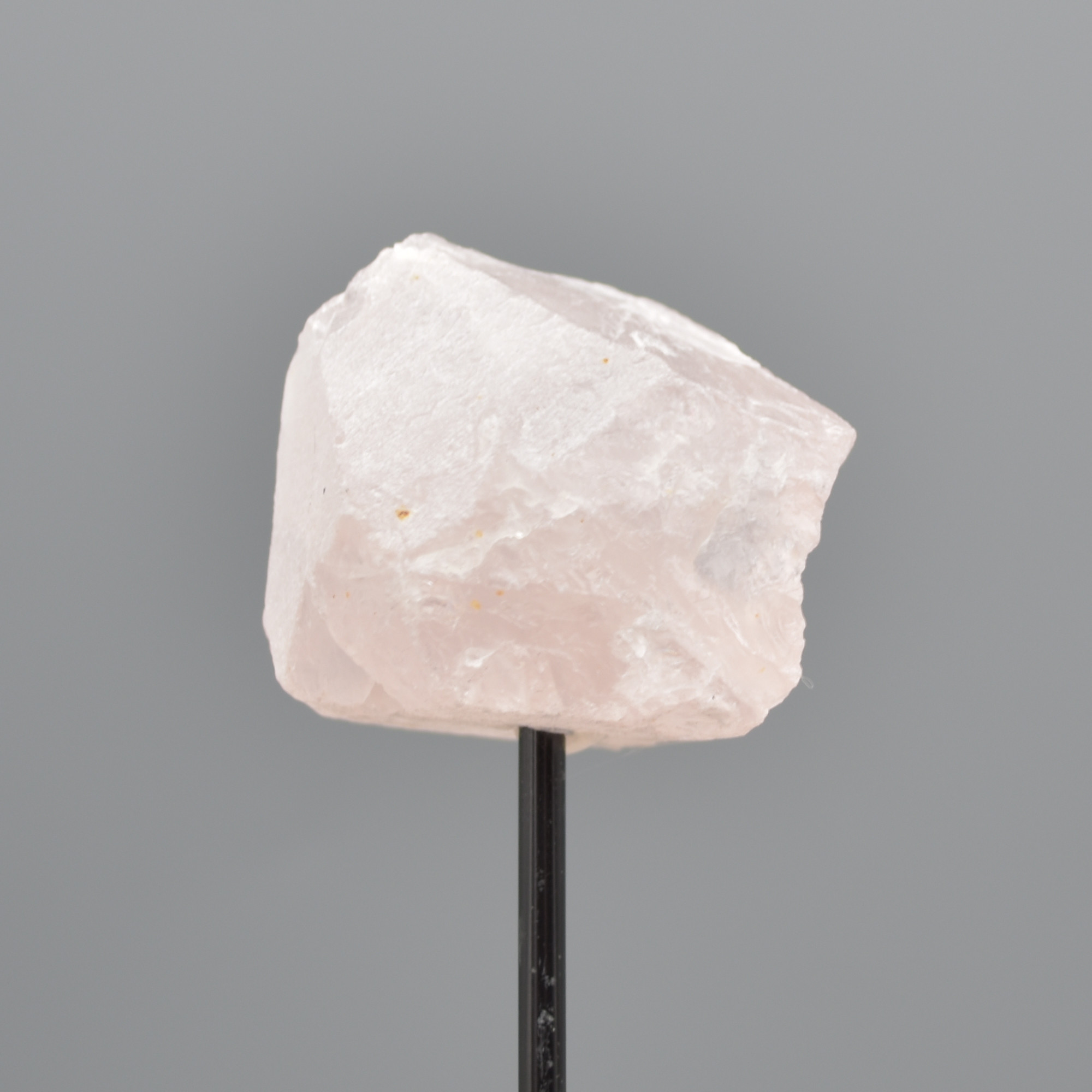 Raw Rose Quartz Specimen Rock with Stand - 98 grams #03