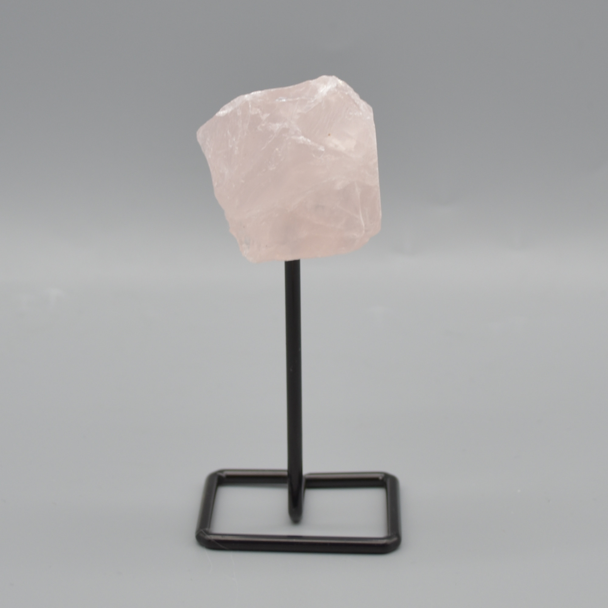 Raw Rose Quartz Specimen Rock with Stand - 98 grams #03 - Image 3