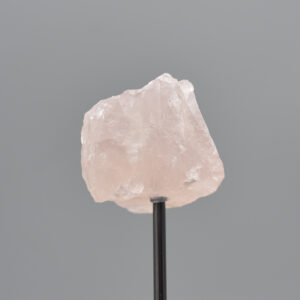 Raw Rose Quartz Specimen Rock with Stand - 95 grams #04