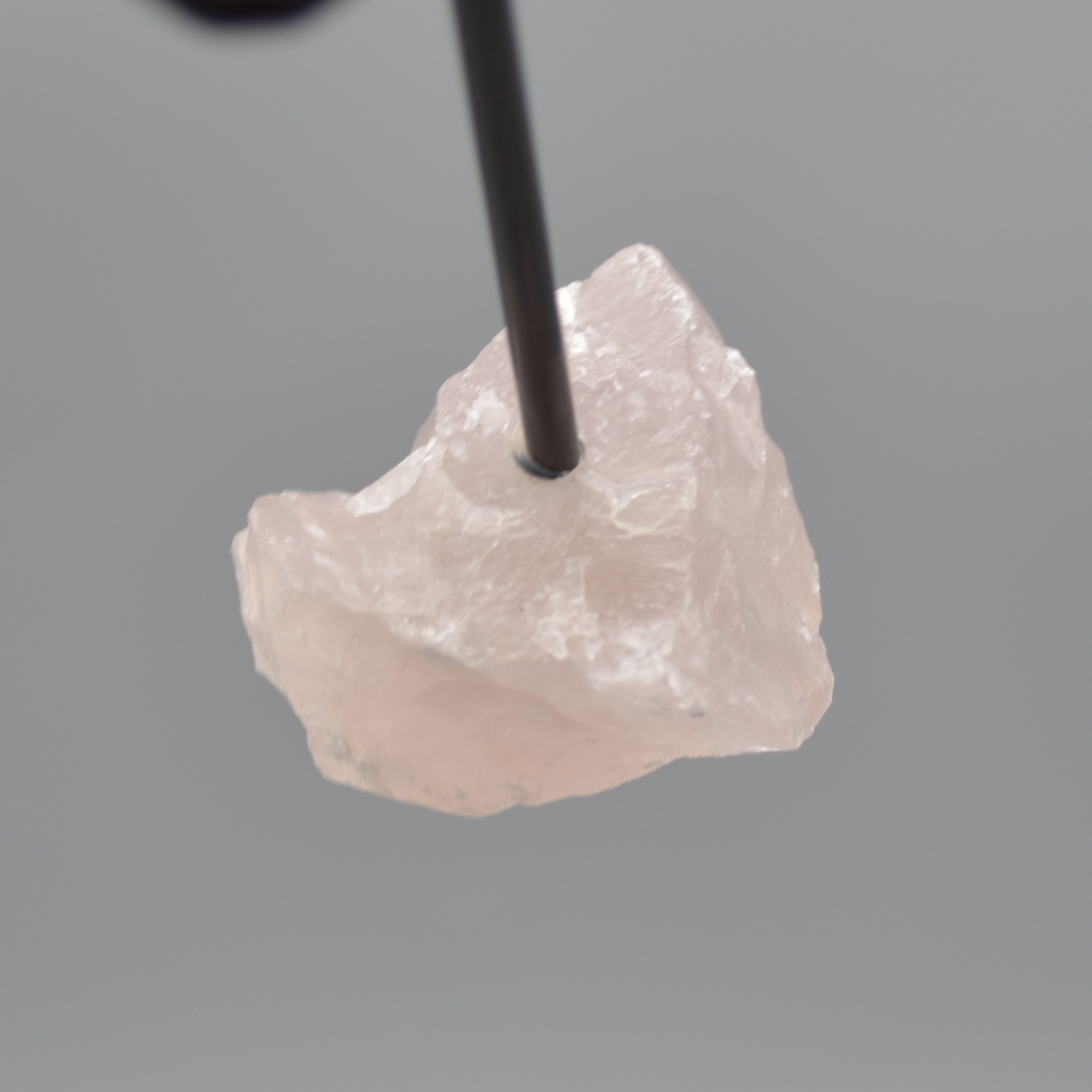 Raw Rose Quartz Specimen Rock with Stand - 95 grams #04 - Image 2