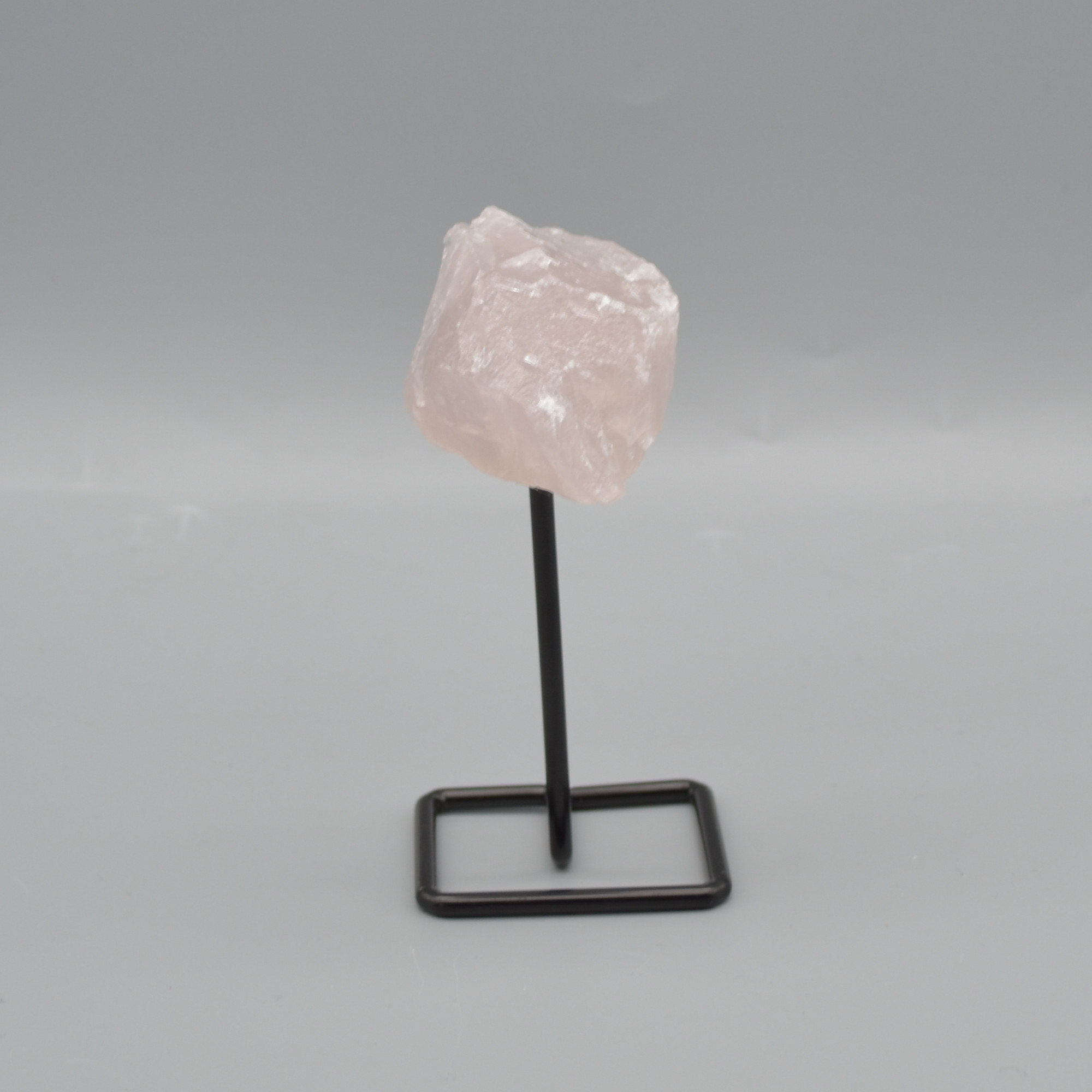 Raw Rose Quartz Specimen Rock with Stand - 95 grams #04 - Image 3