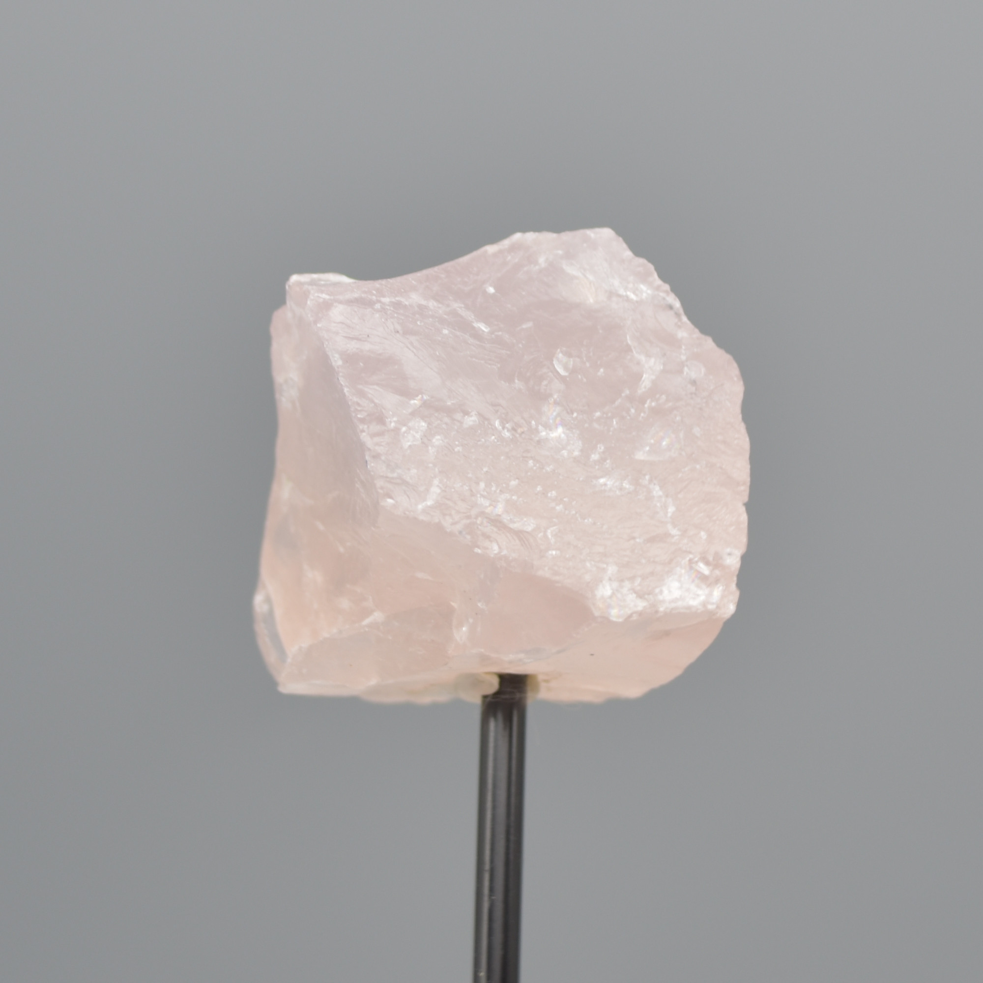 Raw Rose Quartz Specimen Rock with Stand - 89 grams #05