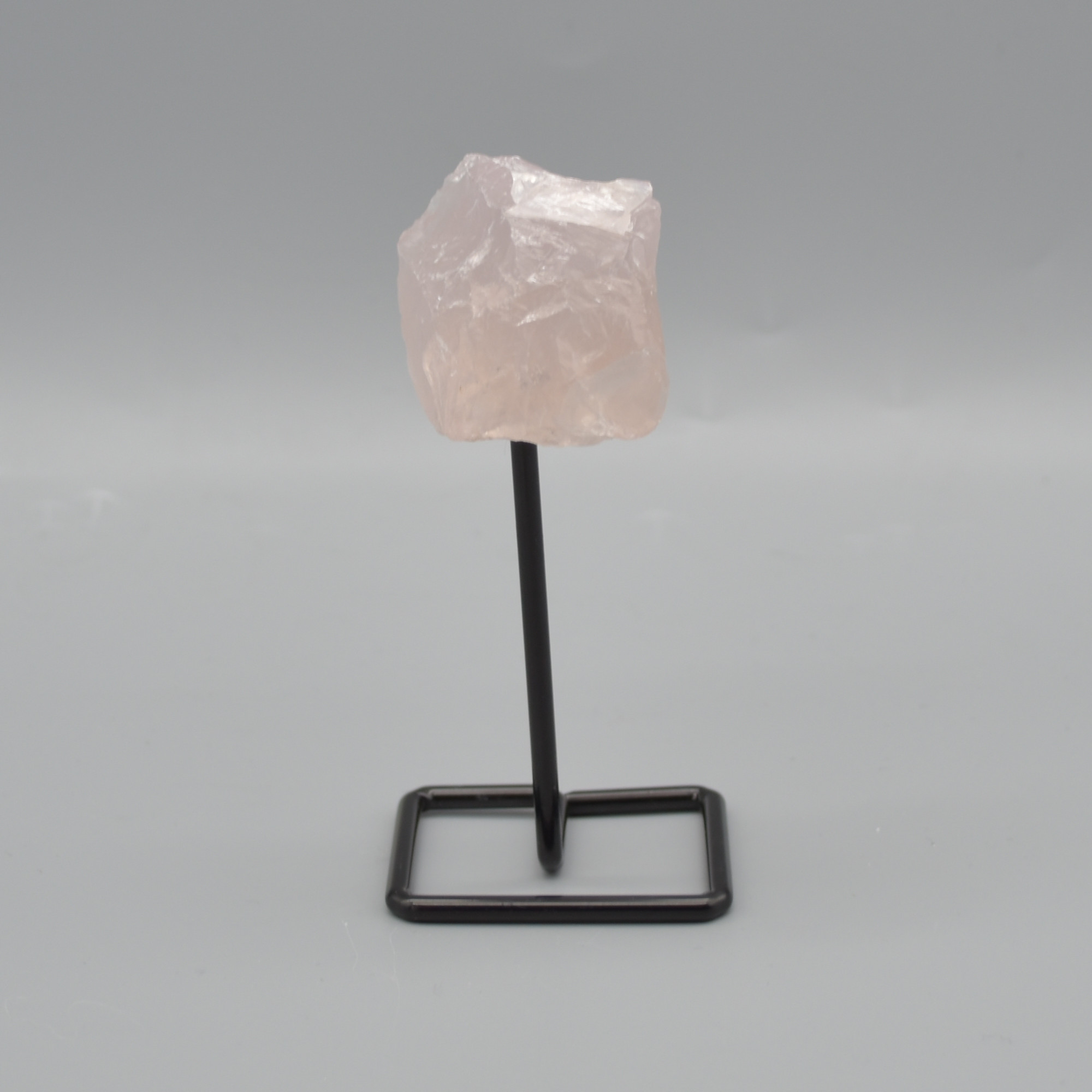 Raw Rose Quartz Specimen Rock with Stand - 89 grams #05 - Image 3