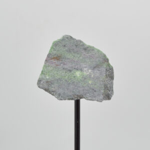 Raw Ruby Zoisite Specimen Rock with Stand - 142 grams #01