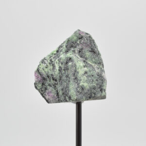 Raw Ruby Zoisite Specimen Rock with Stand - 185 grams #02