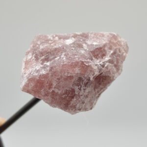 Raw Strawberry Quartz Specimen Rock with Stand - 88 grams #01