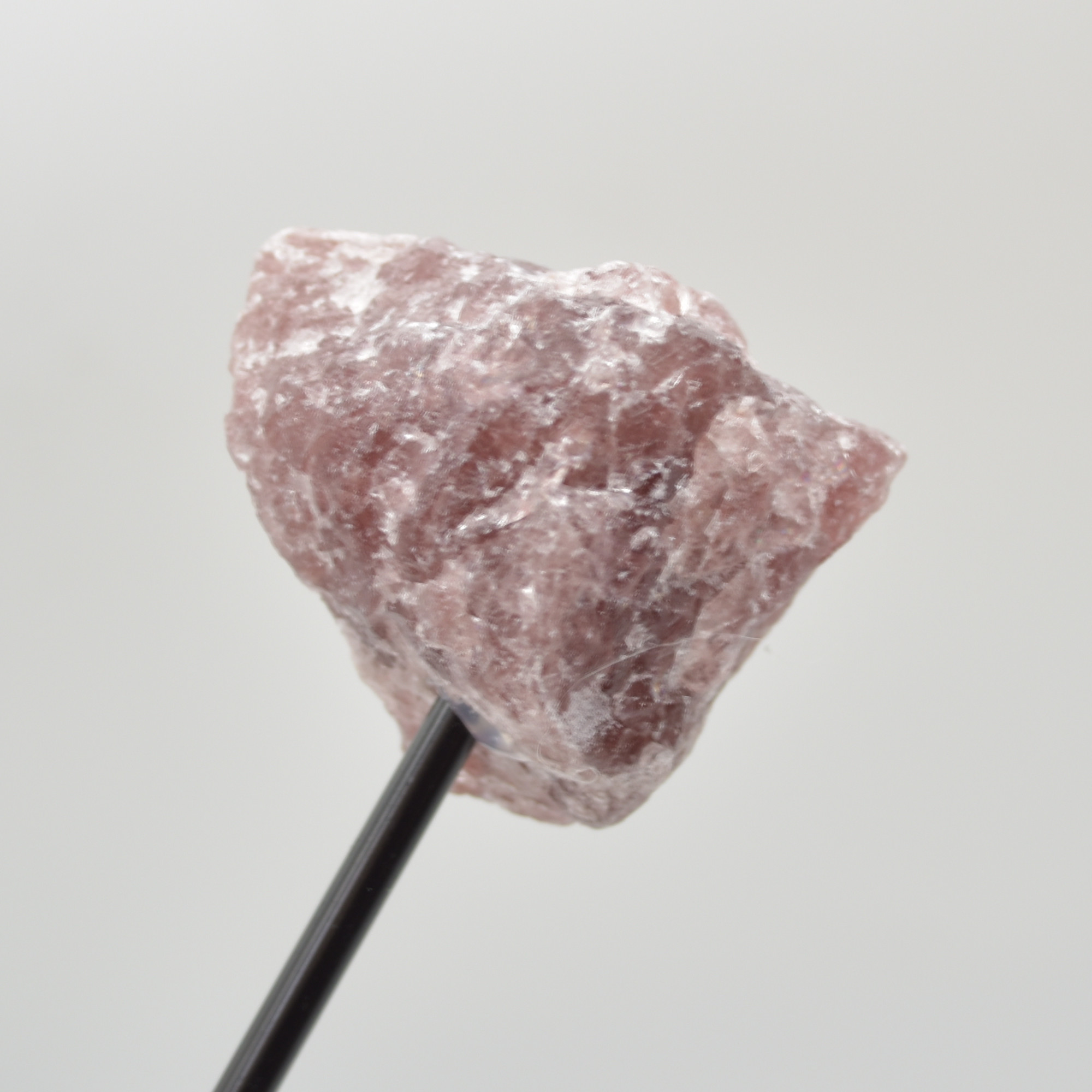 Raw Strawberry Quartz Specimen Rock with Stand - 80 grams #05