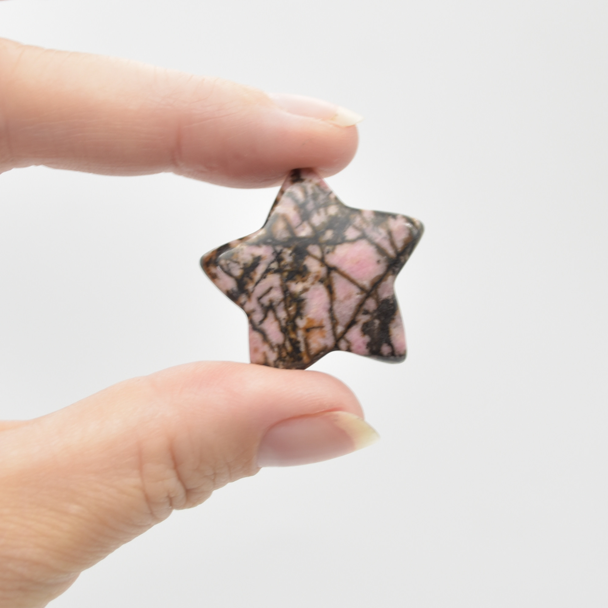 Rhodonite Star - 3cm - 1 Count