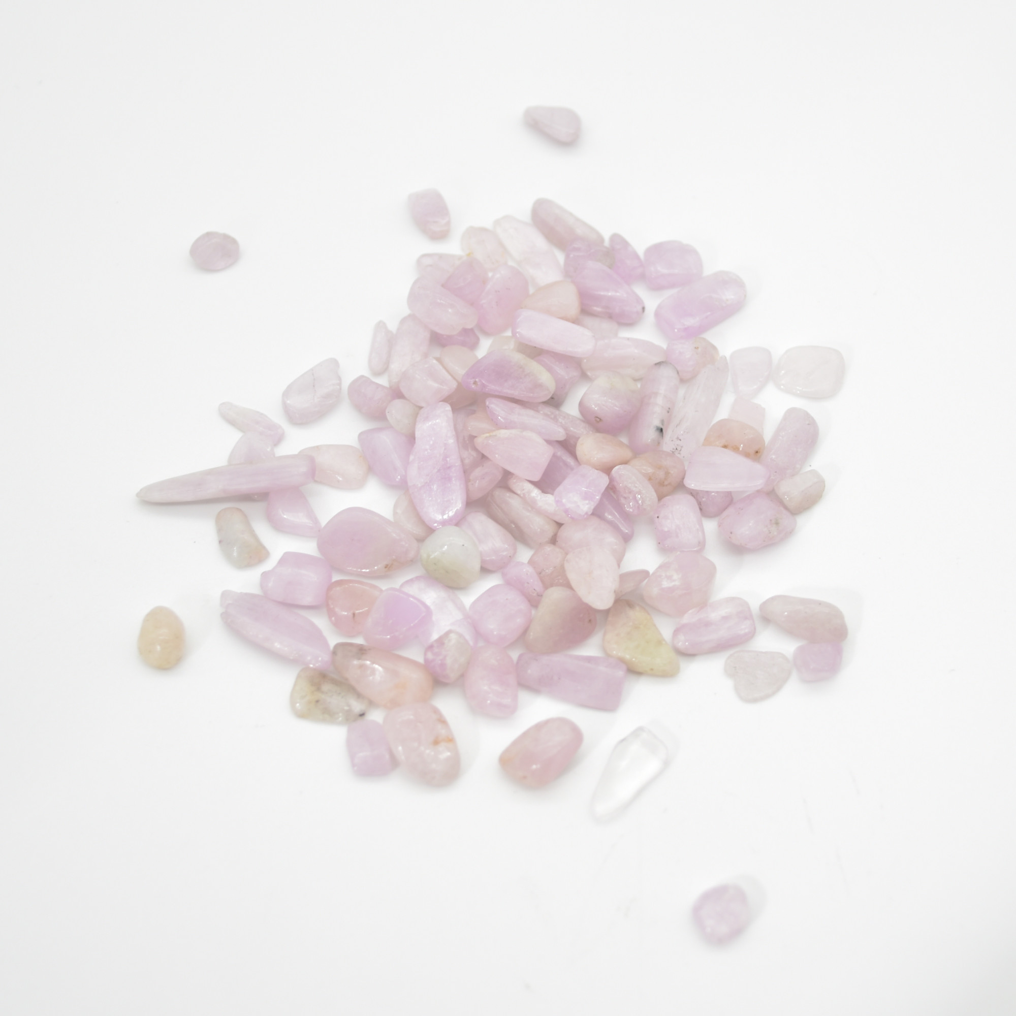 Kunzite Crystal Chips / Nuggets - 100 grams