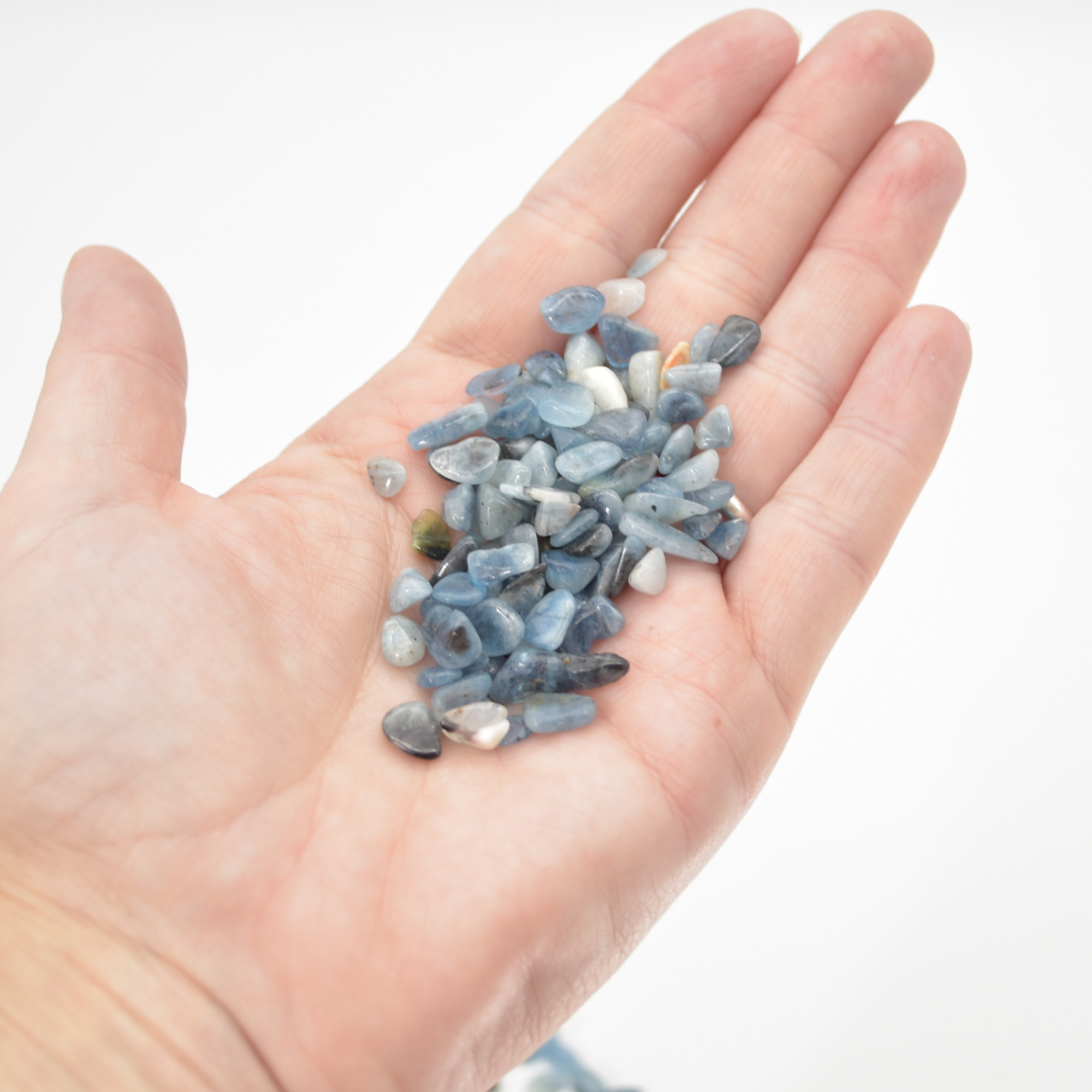 Aquamarine Crystal Chips / Nuggets - 100 grams - Image 2