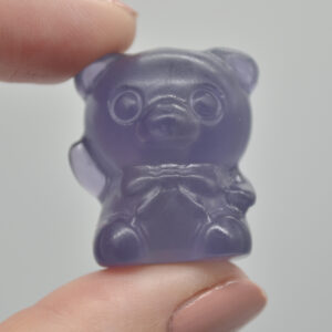 Rainbow Fluorite Crystal Teddy Bear - 2.8cm - 1 Count