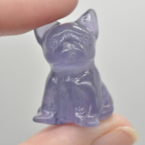 Rainbow Fluorite Crystal Bull Dog - 3cm - 1 Count
