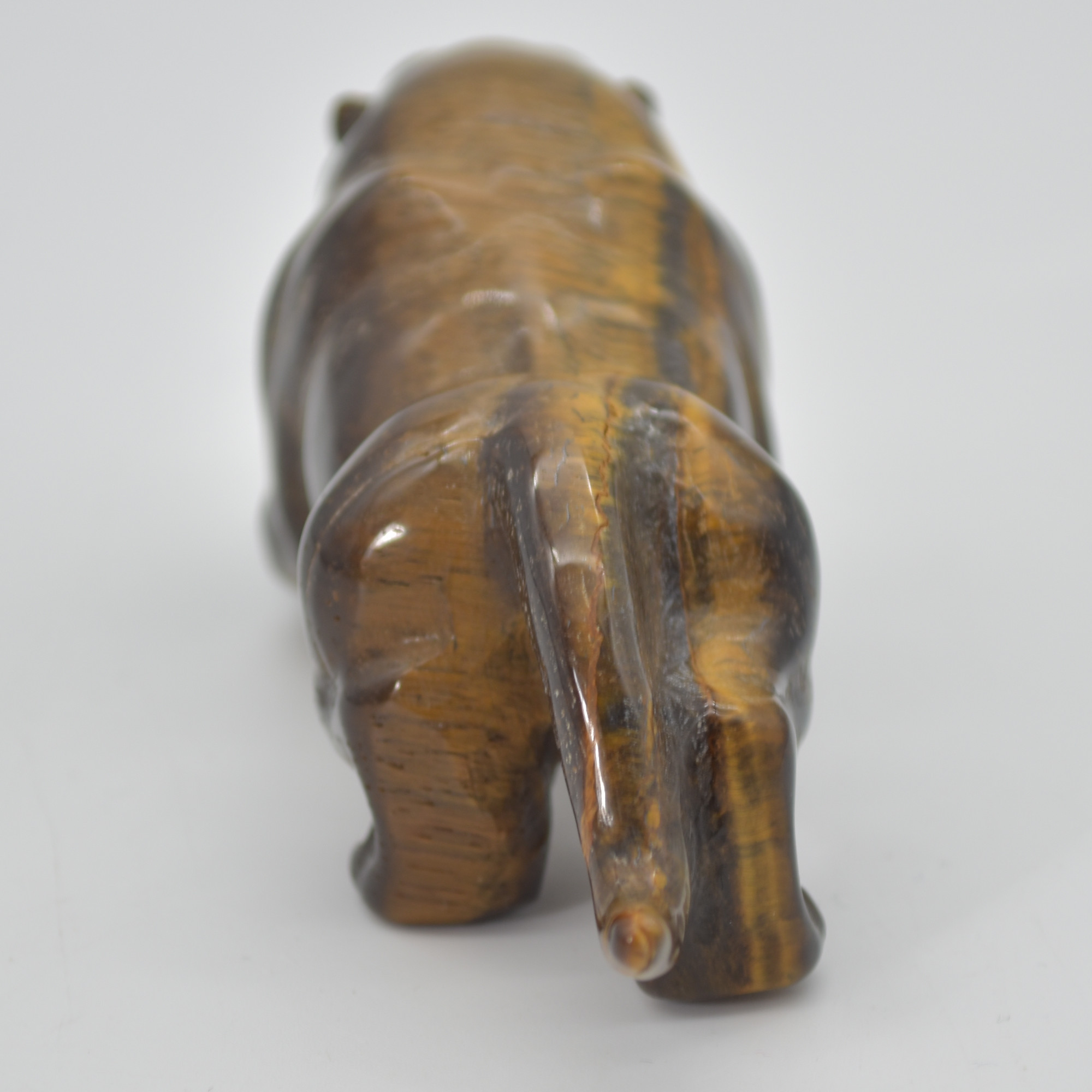 Tiger Eye Gemstone Carving - Leopard - 10.5cm - #01 - Image 4