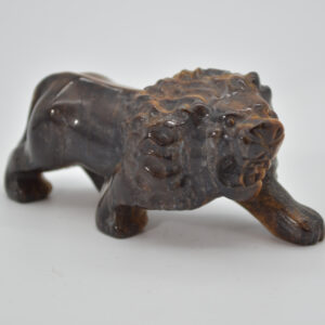 Tiger Eye Gemstone Carving - Lion - 9.5cm - #01