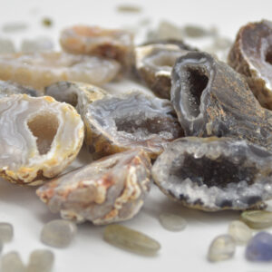 Mini Druzy Agate Geode Crystal Geodes - 5 Count