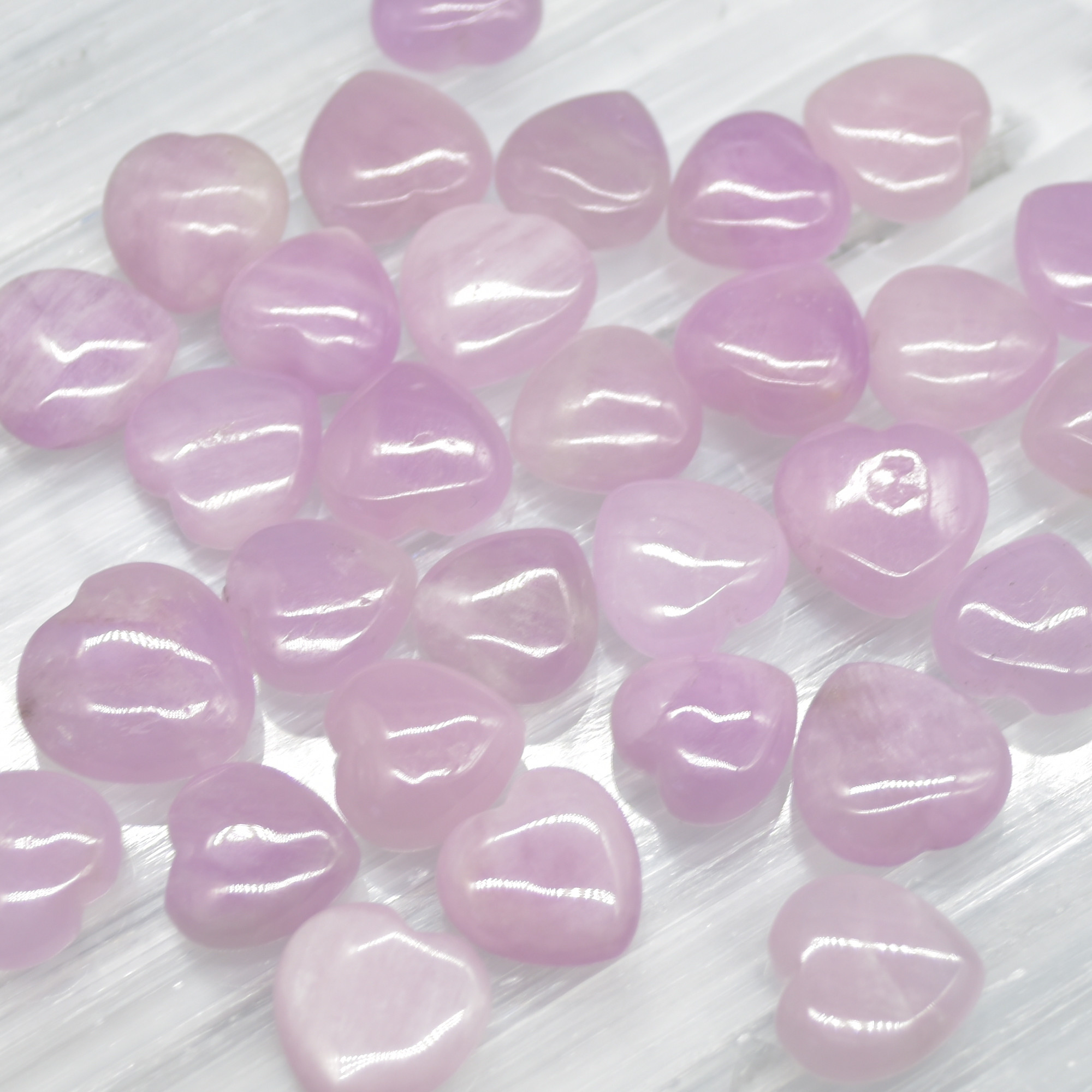 Kunzite Crystal Gemstone Mini Heart - 1.2cm - 1.5cm - 1 or 4 Count - Image 3