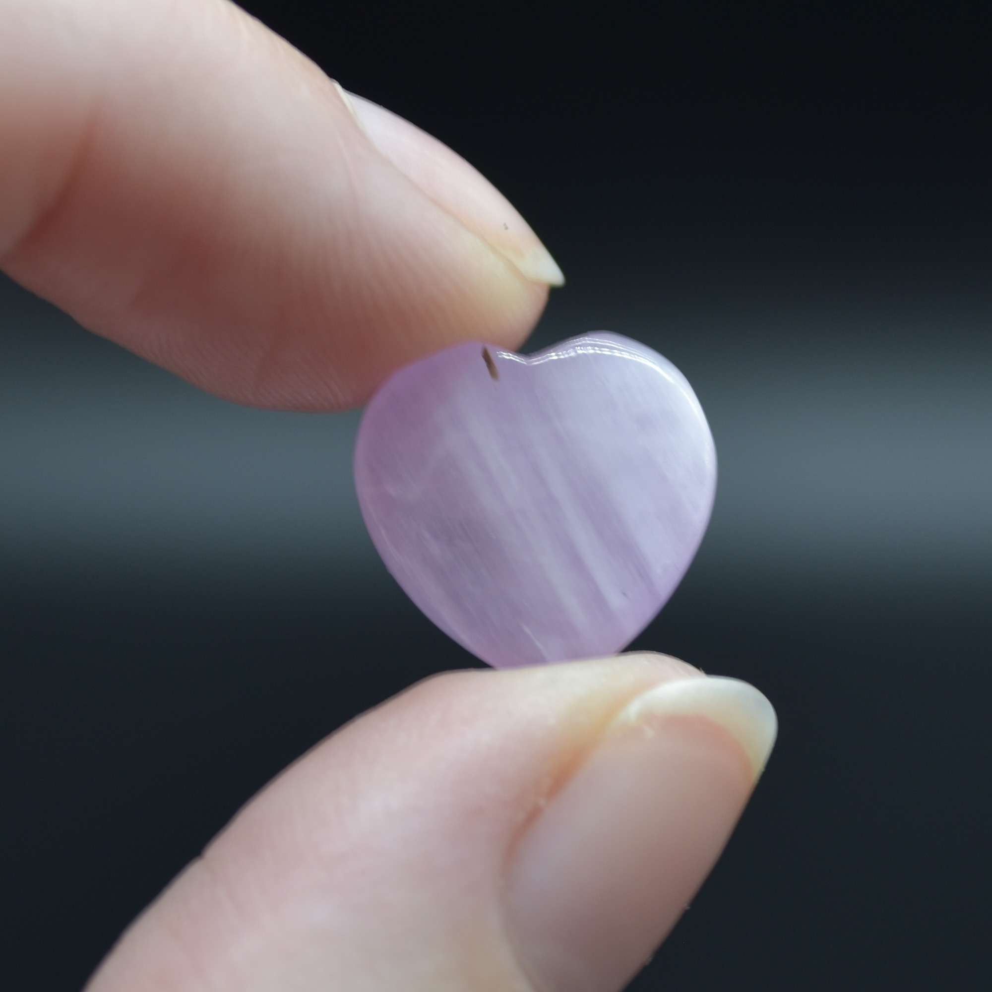 Kunzite Crystal Gemstone Mini Heart - 1.2cm - 1.5cm - 1 or 4 Count - Image 5