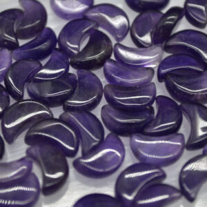 4 Amethyst Mini Crystal Gemstone Moon - 1.2cm